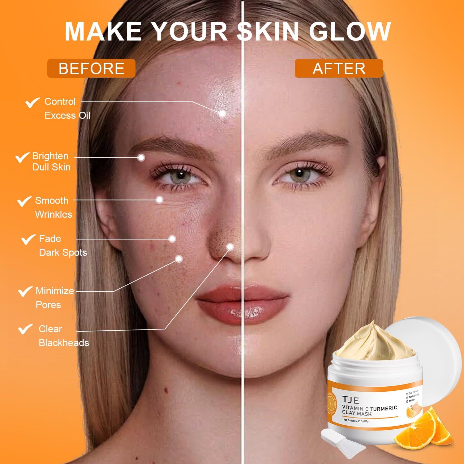 Mascarilla Facial de Cúrcuma y Vitamina C TJE 180g