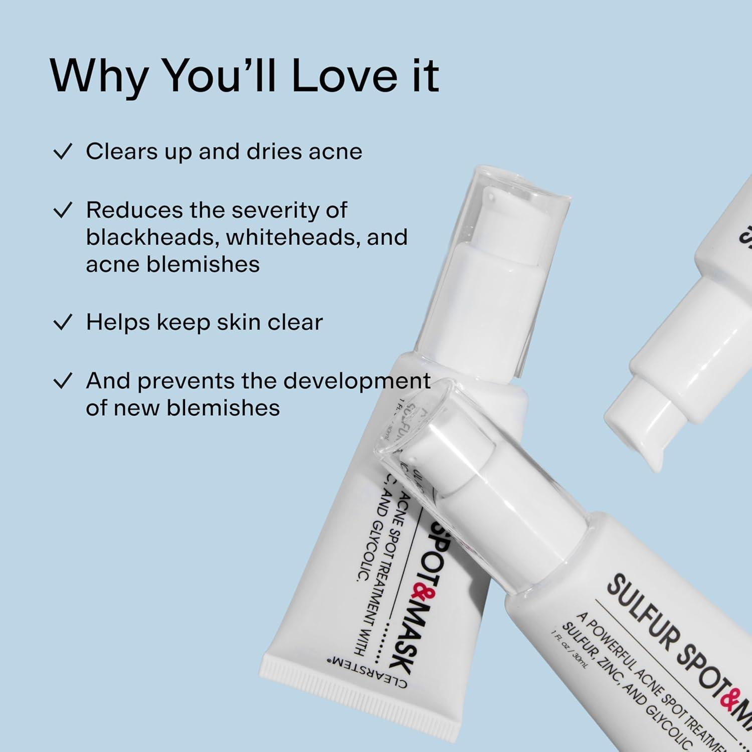 Mascarilla Facial CLEARSTEM Sulfur 30 ml - Control de Acné