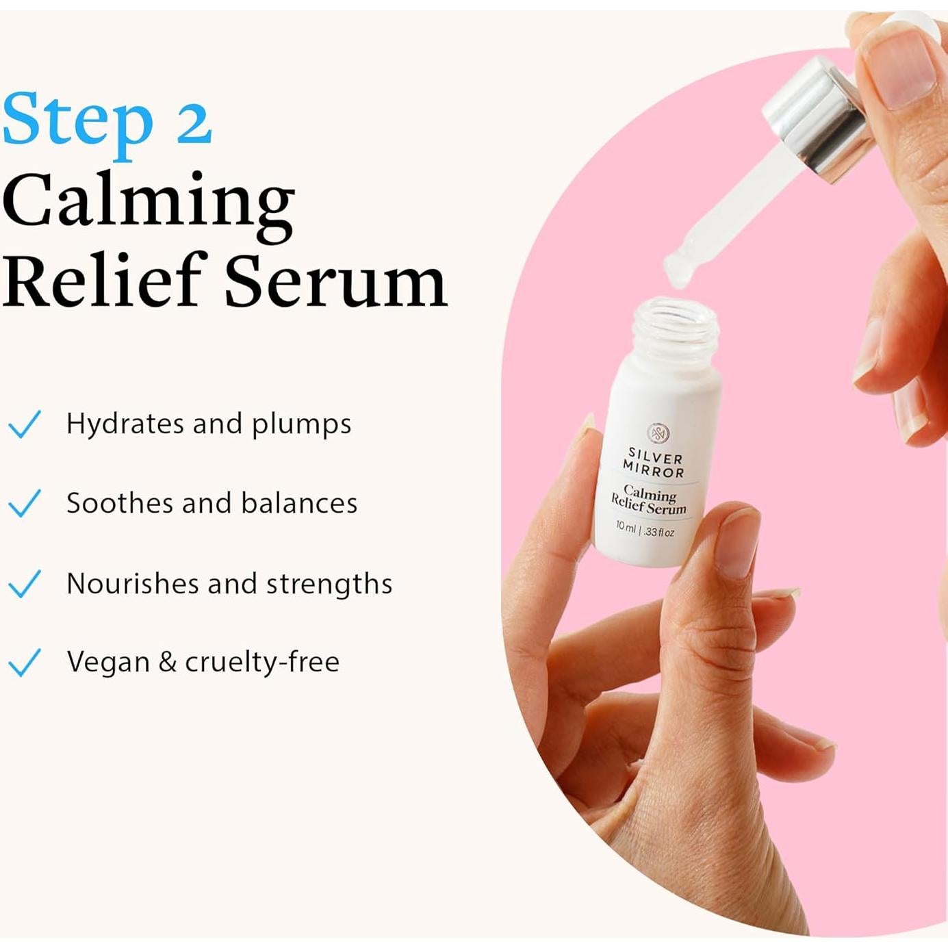 Set de Cuidado Facial Silver Mirror: Mascarilla 50ml y Suero 9.8ml