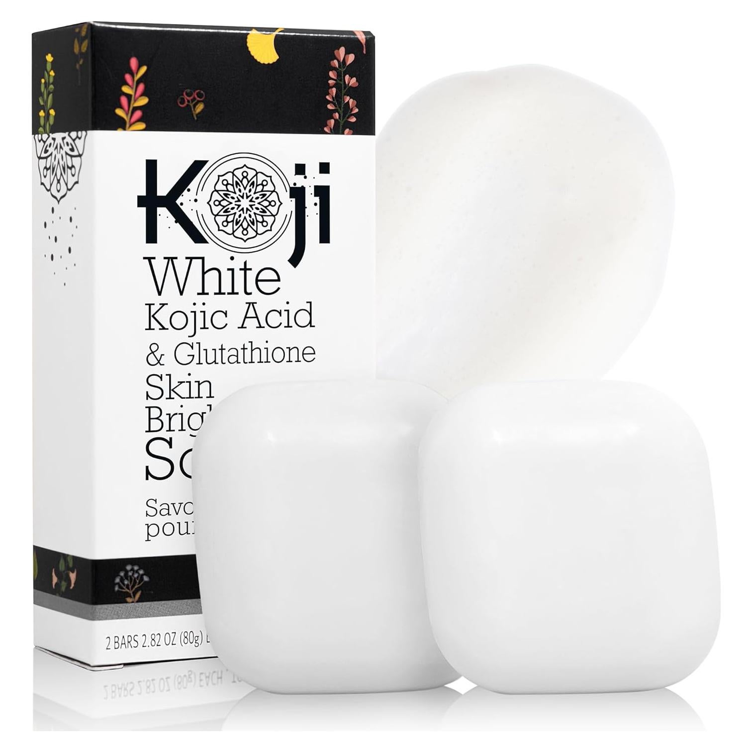 Jabón Aclarador Koji White con Ácido Kójico y Glutati&oacute;n 80g