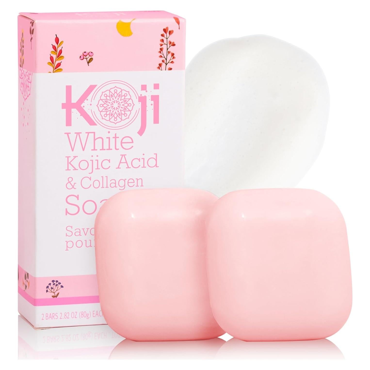 Jabón Aclarador Koji White con Ácido Kójico y Colágeno 160g