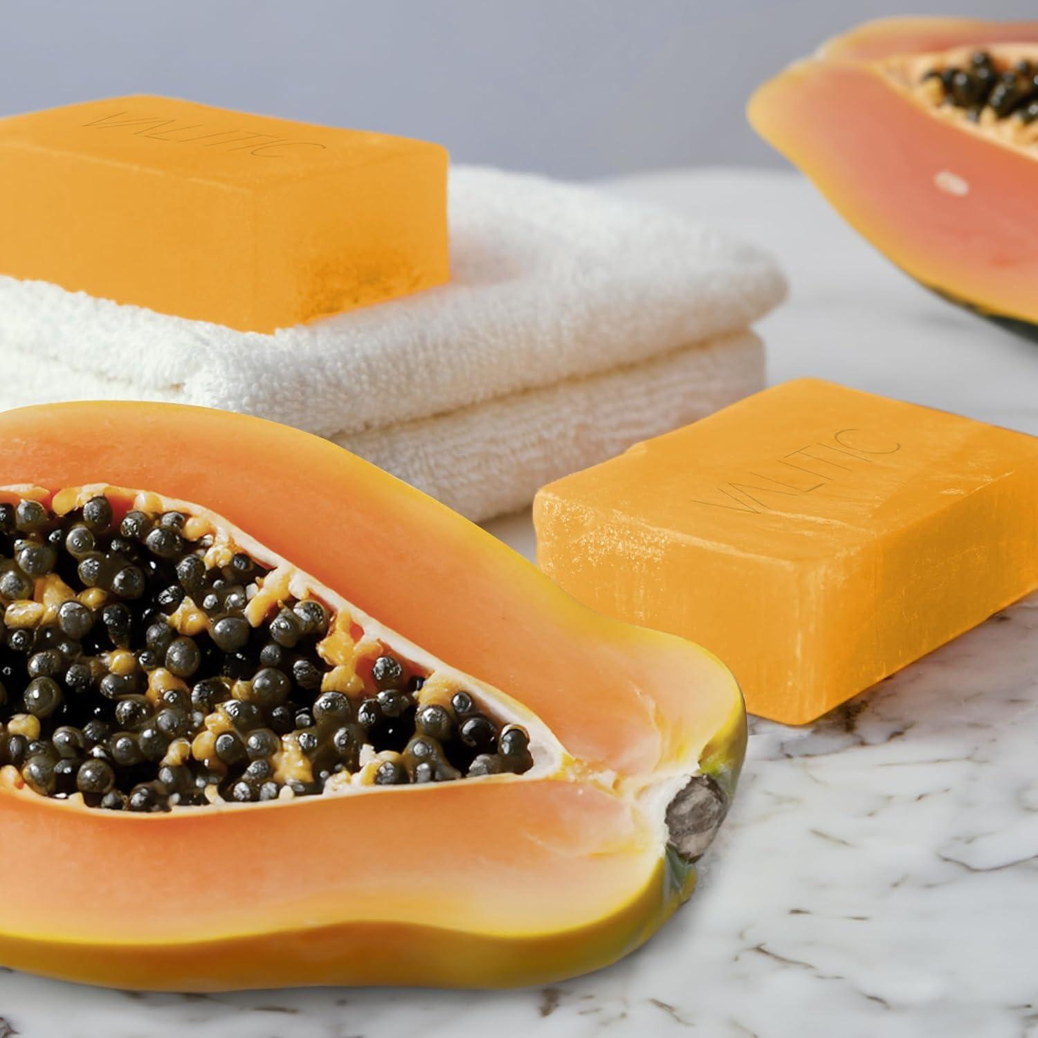 Jabón en barra Papaya y Ácido Kójico VALITIC - 4 unidades