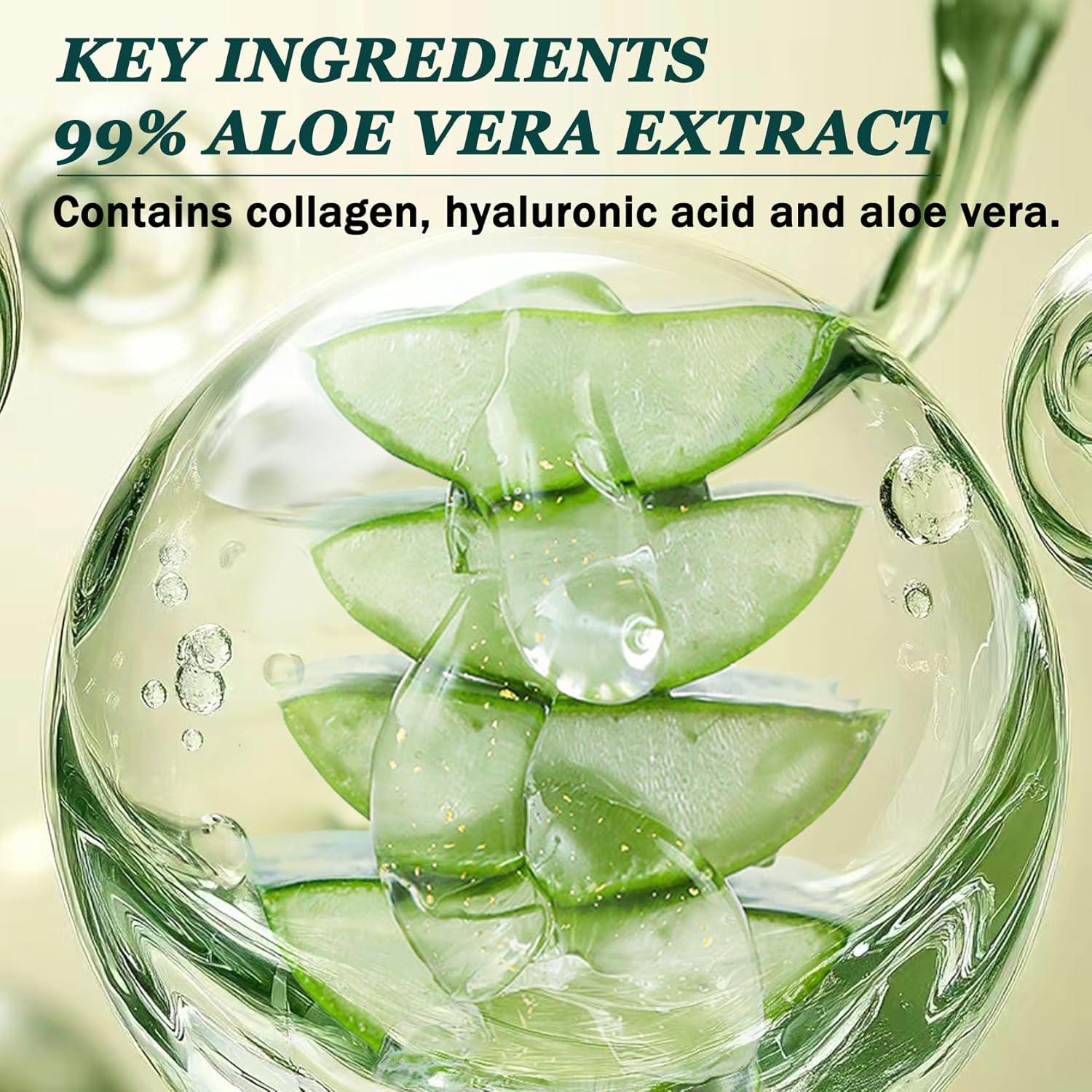 Gel de Aloe Vera Orgánico QSLYUYUAN 308g Hidratante Piel