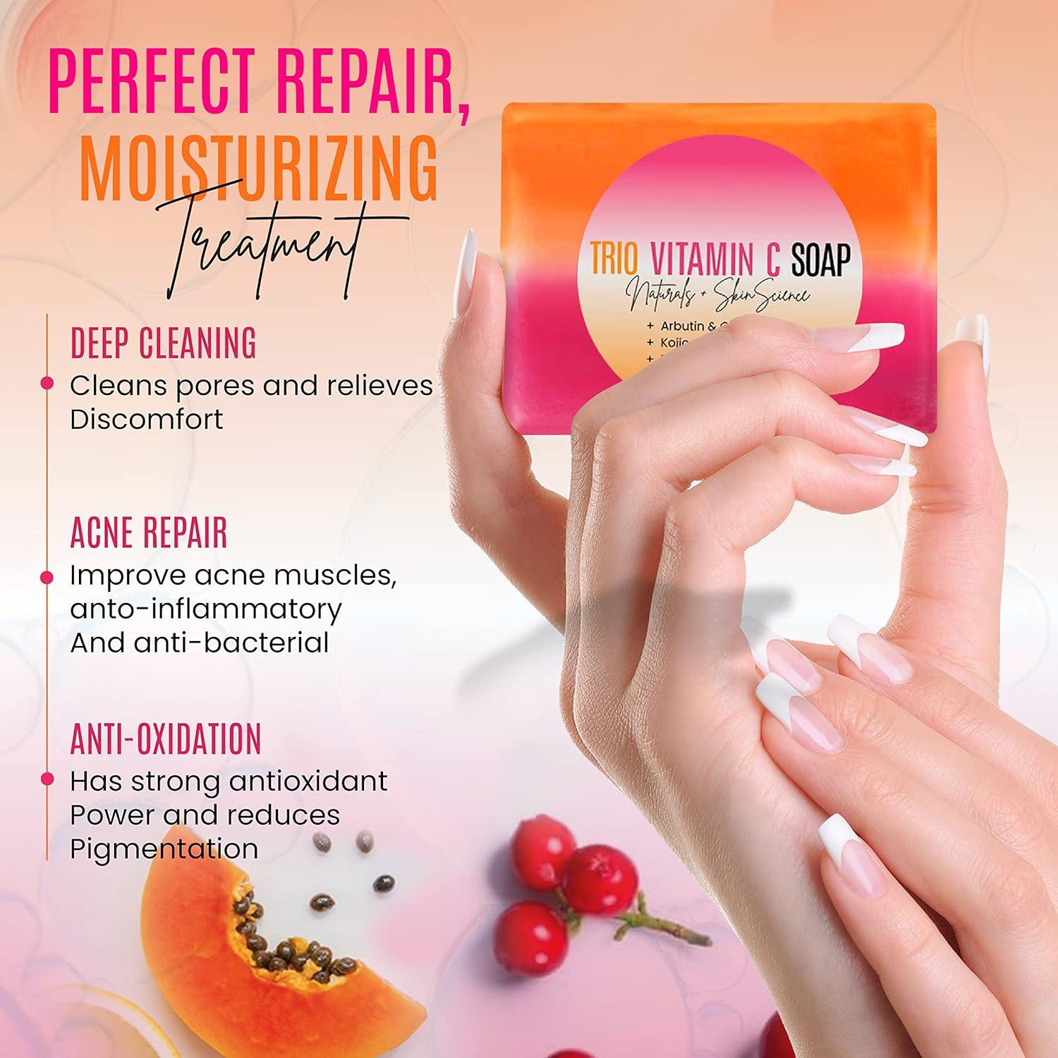 Jabón Orgánico de Vitamina C Dermaxgen 142g - Antienvejecimiento