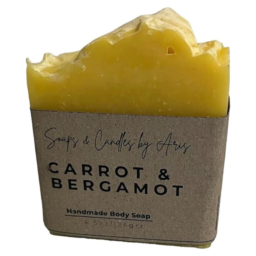 Jabón Vegano de Zanahoria y Bergamota 127g - Natural