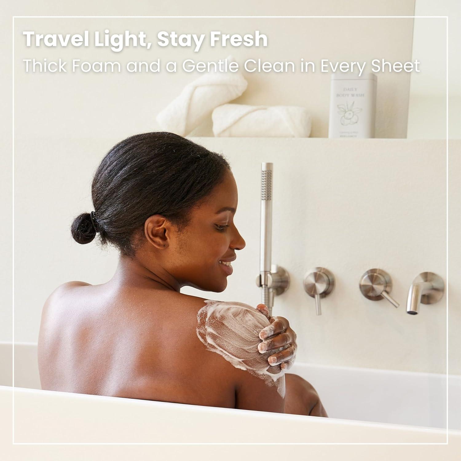 Hojas de Jabón Corporal Tidalove en Lata - Veganas y Sin Plástico