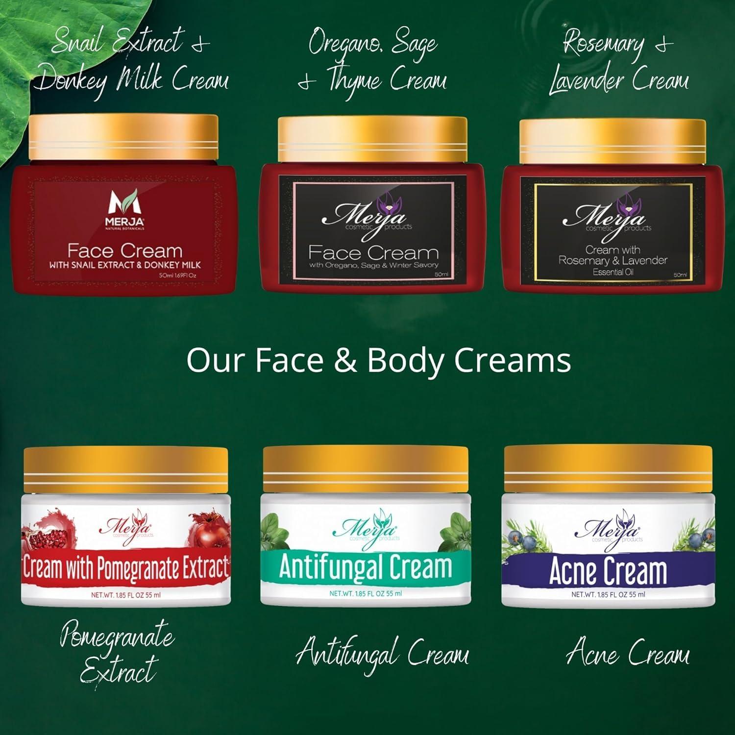 Crema Facial Anti-envejecimiento Merja con Extracto de Caracol 50ml