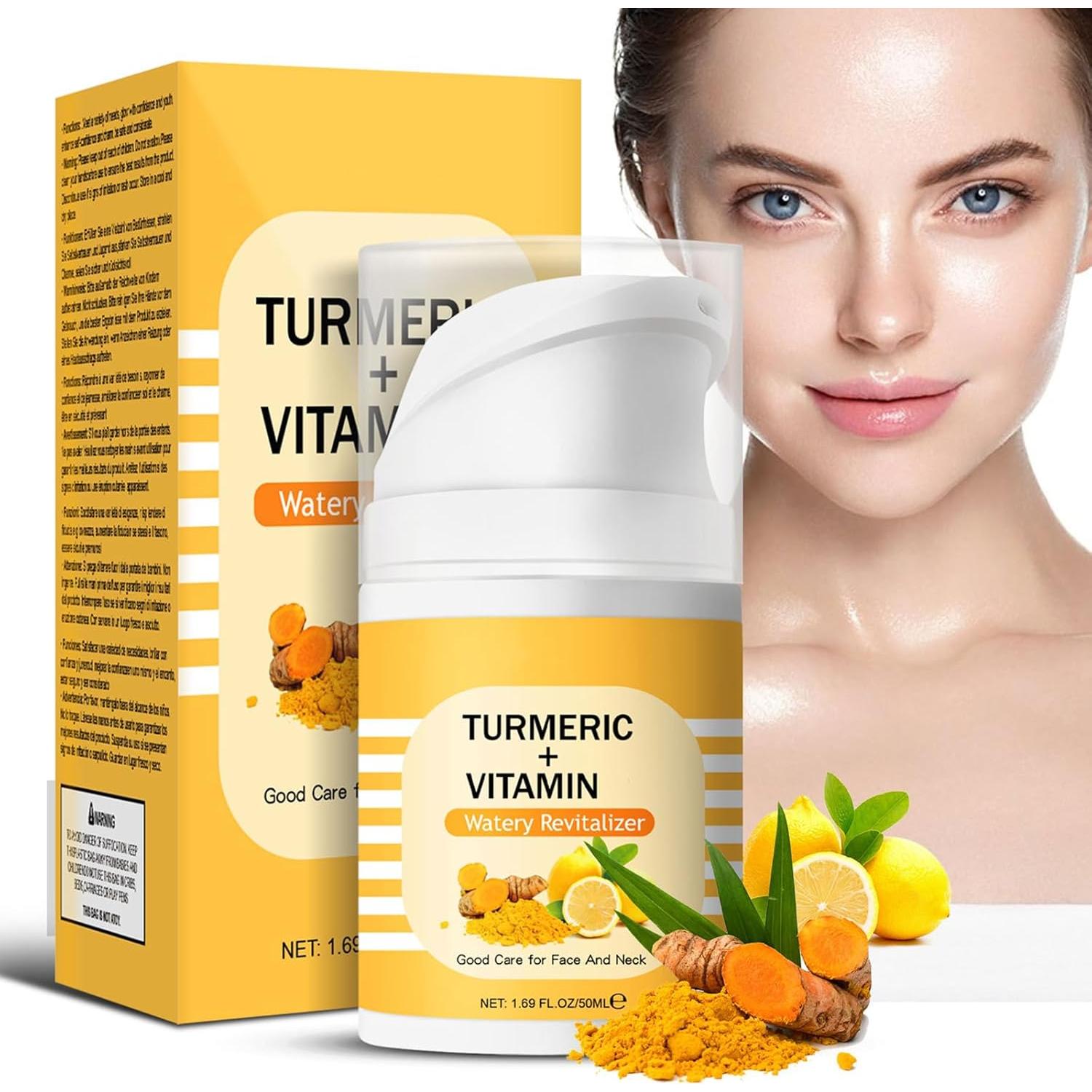 Crema Facial Hidratante Grospe de Cúrcuma y Vitamina 50ml