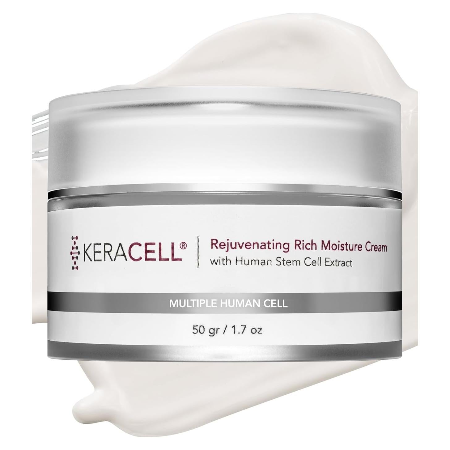 Crema Hidratante Facial KERACELL 48g - Antiarrugas y Rejuvenecedora