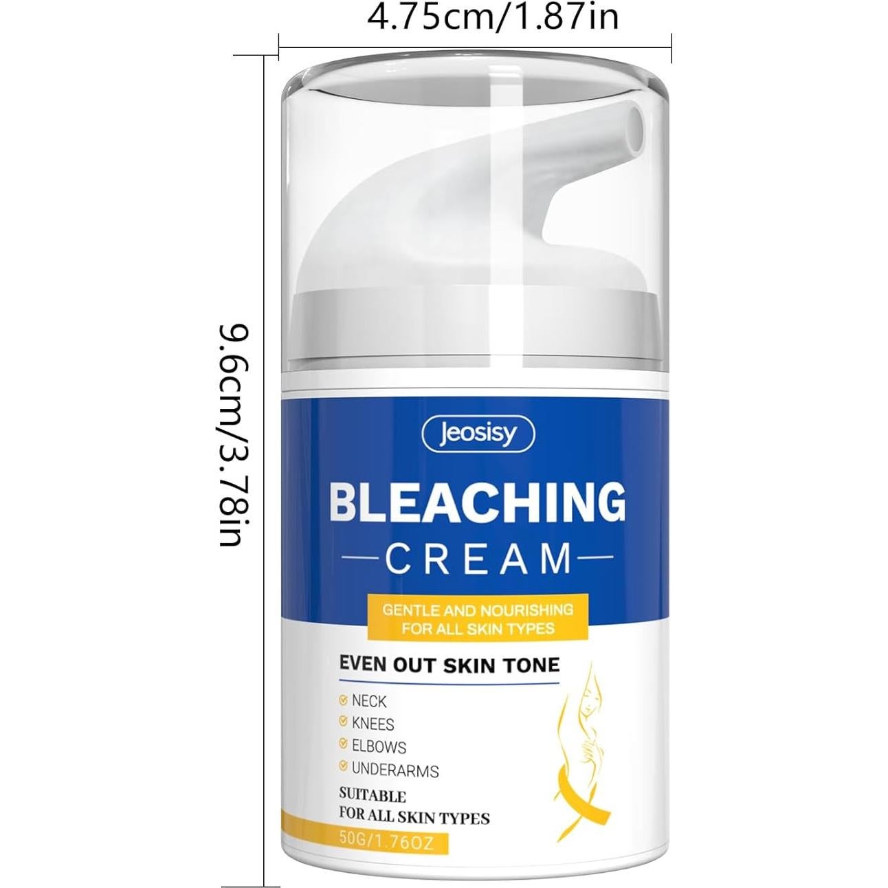 Crema Aclaradora de Piel Jeosisy 99.9g Hidratante para Áreas Íntimas