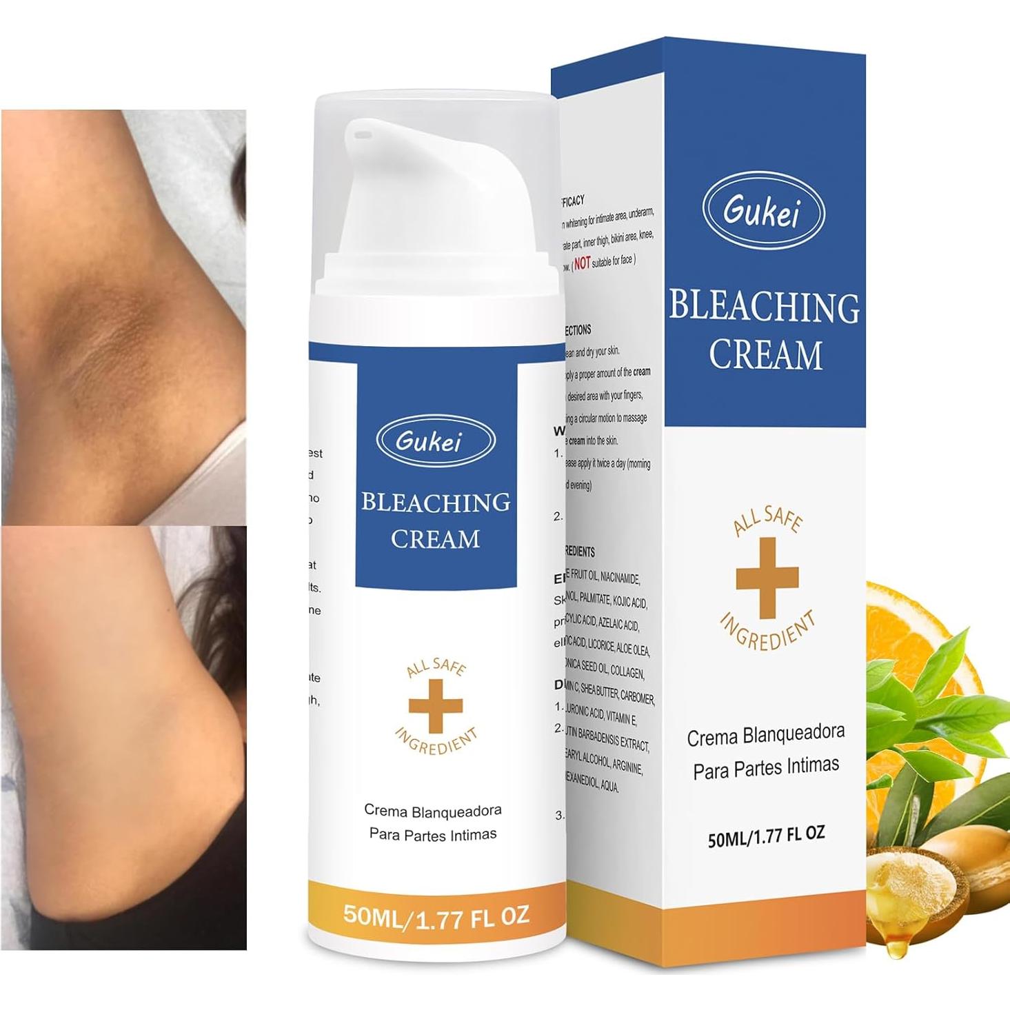 Crema Aclarante para Áreas Íntimas Gukei 91g - Blanqueadora