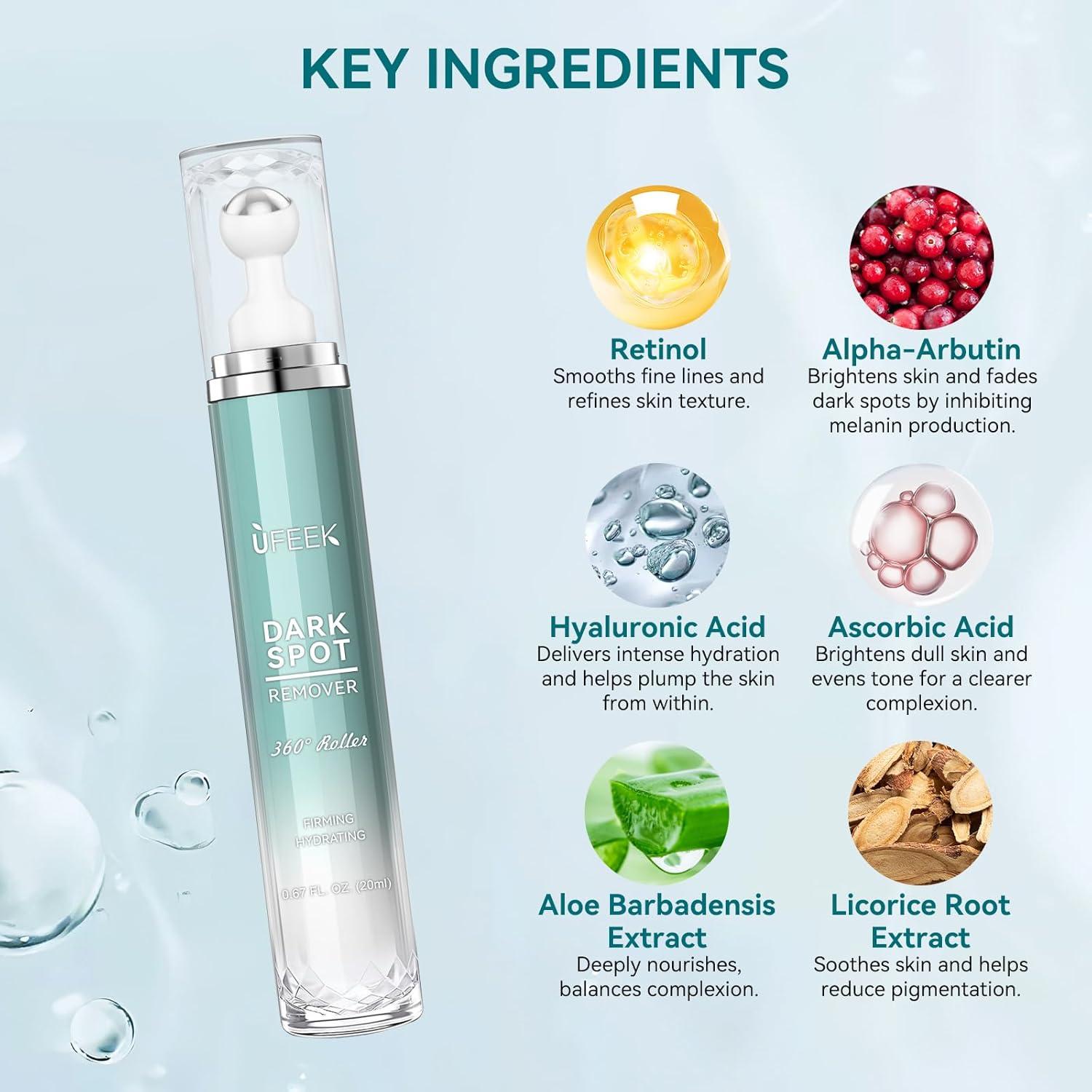 Removedor de Manchas Oscuras UFEEK con Bola de Masaje 360°