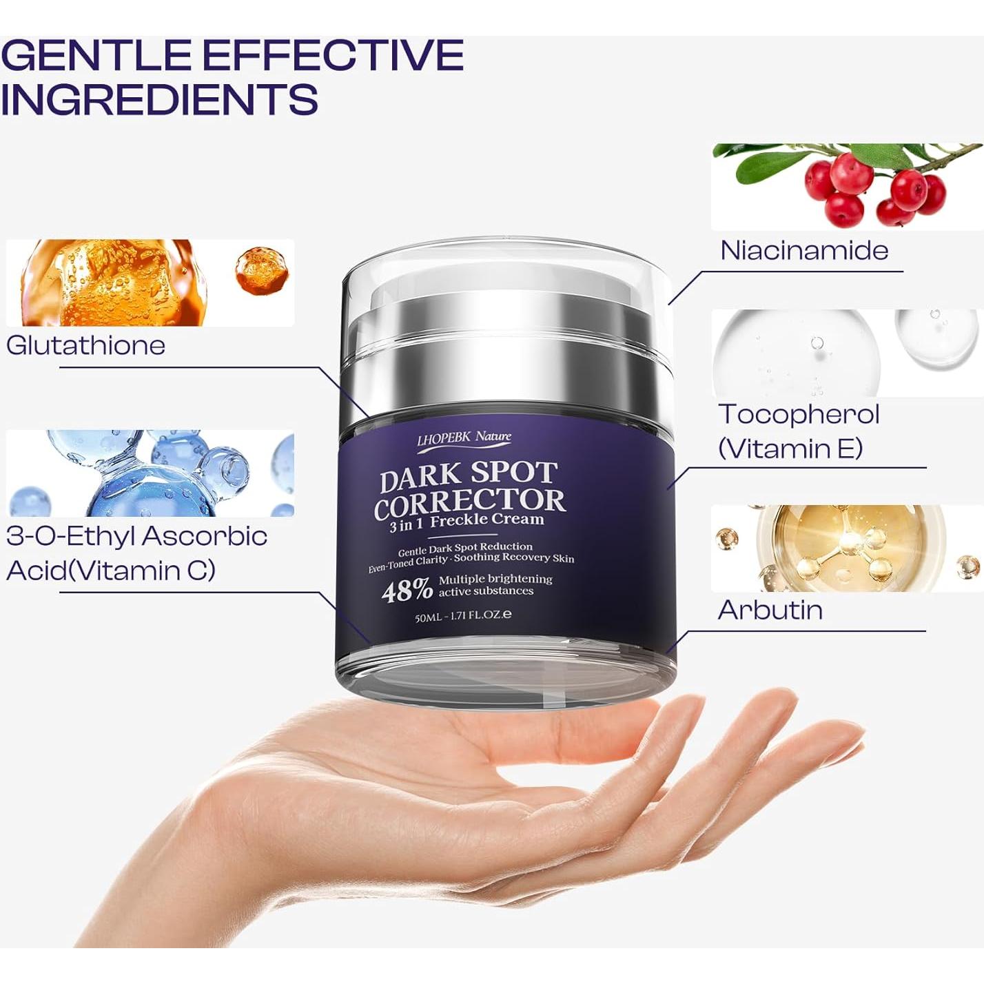 Removedor de Manchas Oscuras LHOPEBK 50ml con Niacinamida y Vitamina C