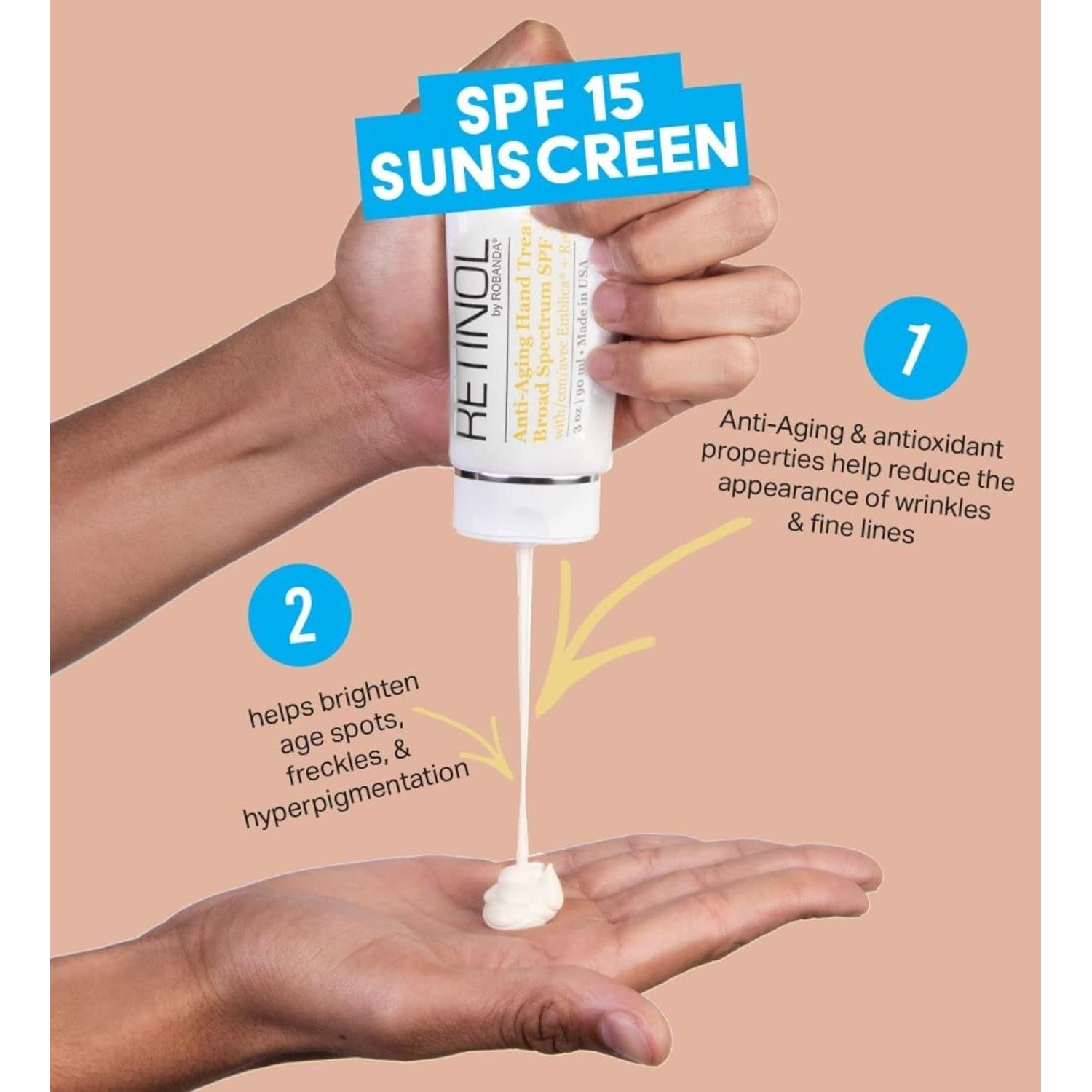 Crema de Manos Anti-Envejecimiento Robanda con Retinol 85 g