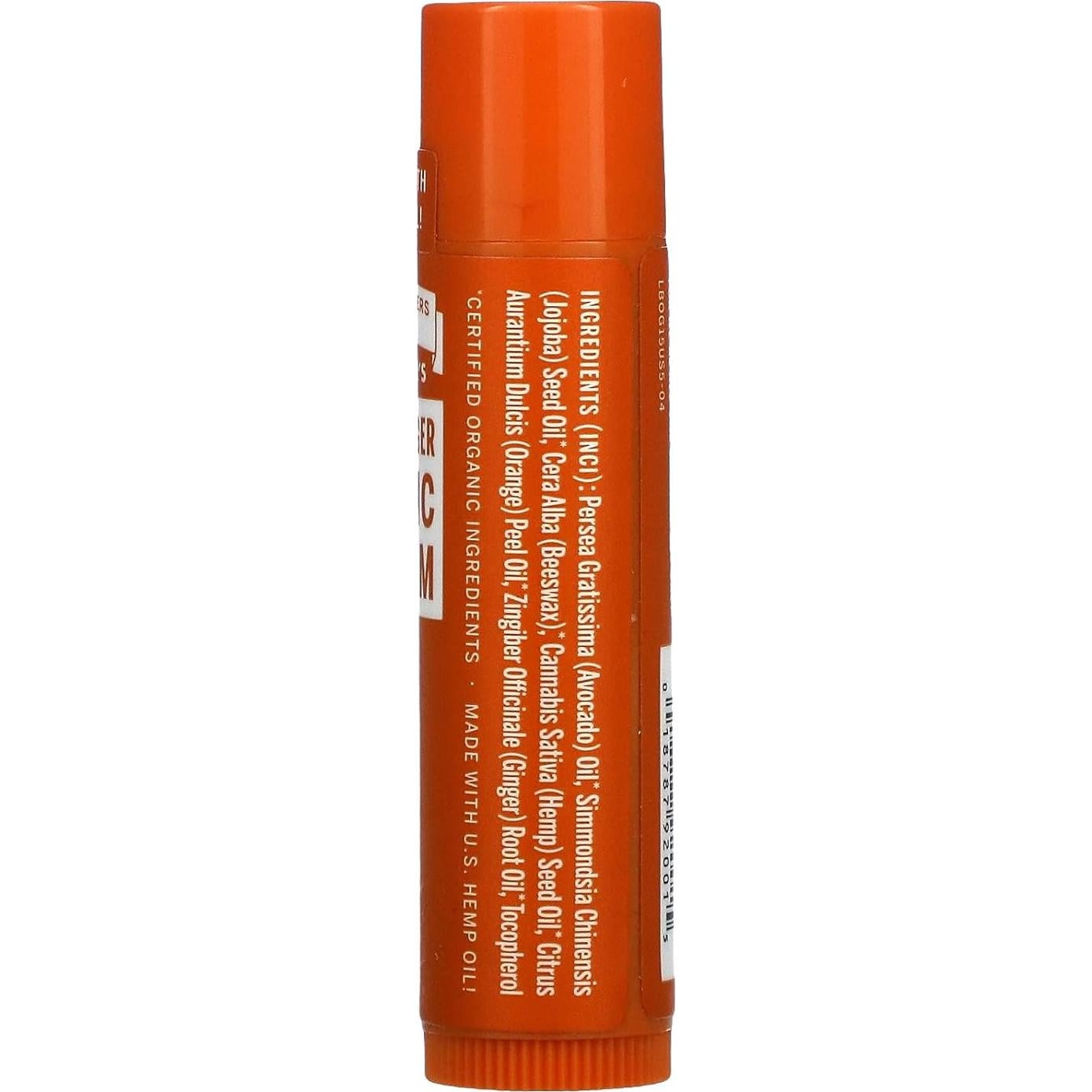 Bálsamo Labial Orgánico Dr. Bronner's Naranja Jengibre 4.25 g