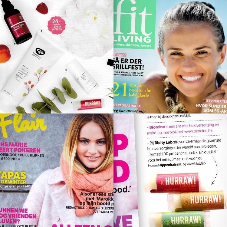 Bálsamo Labial Orgánico Hurraw! Pomelo Jengibre Eucalipto 3x4.8g