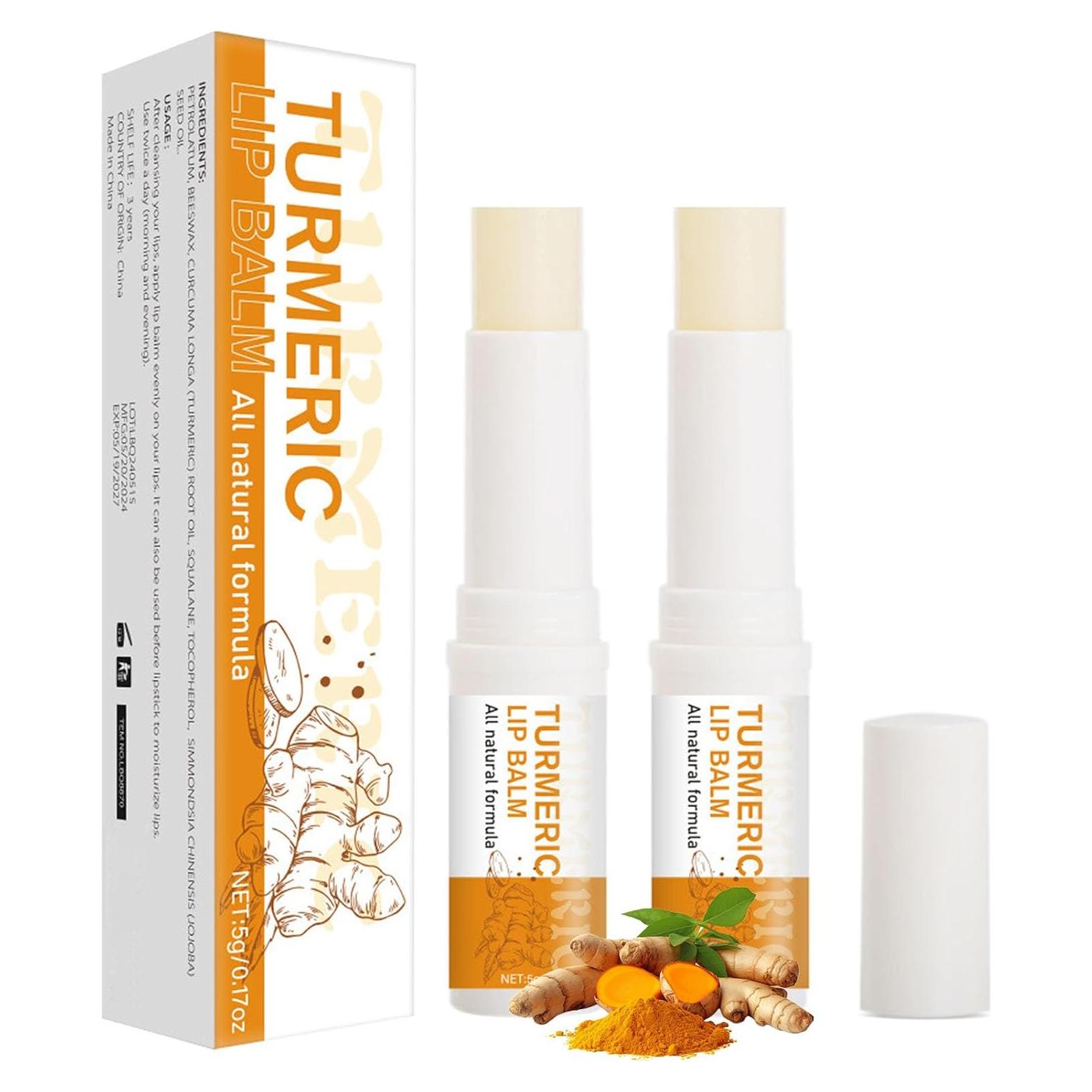 Bálsamo Labial Hidratante Natural ARCHIDATE 2 Pcs Cúrcuma