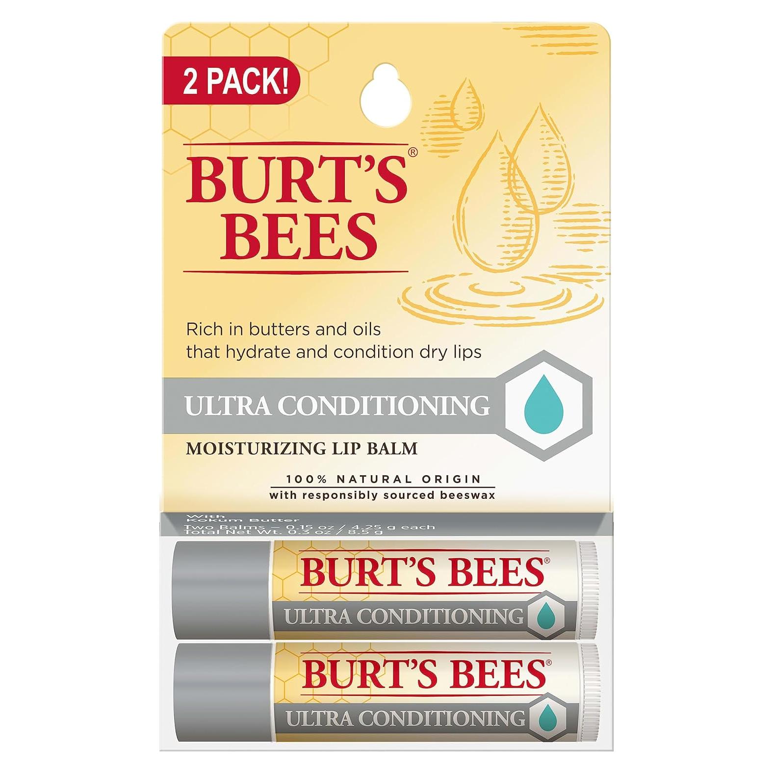 Bálsamo Labial Ultra Hidratante Burt's Bees - 2 Tubos 4.25 g
