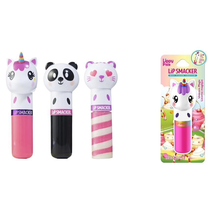 Conjunto 3 Bálsamos Labiales Hidratantes Lip Smacker Lippy Pals