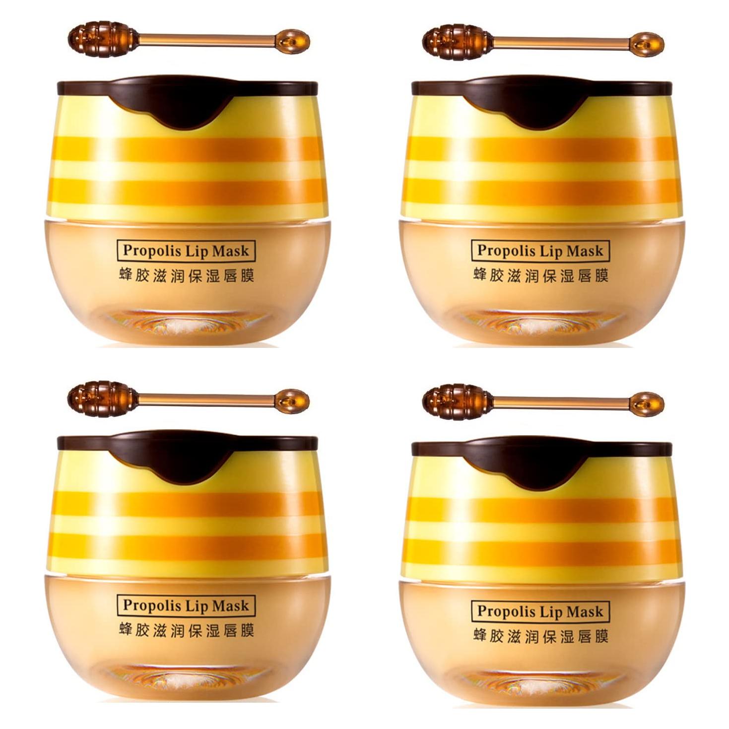 Bálsamo Labial de Miel 4 PCS WenFeng Hidratante 181g