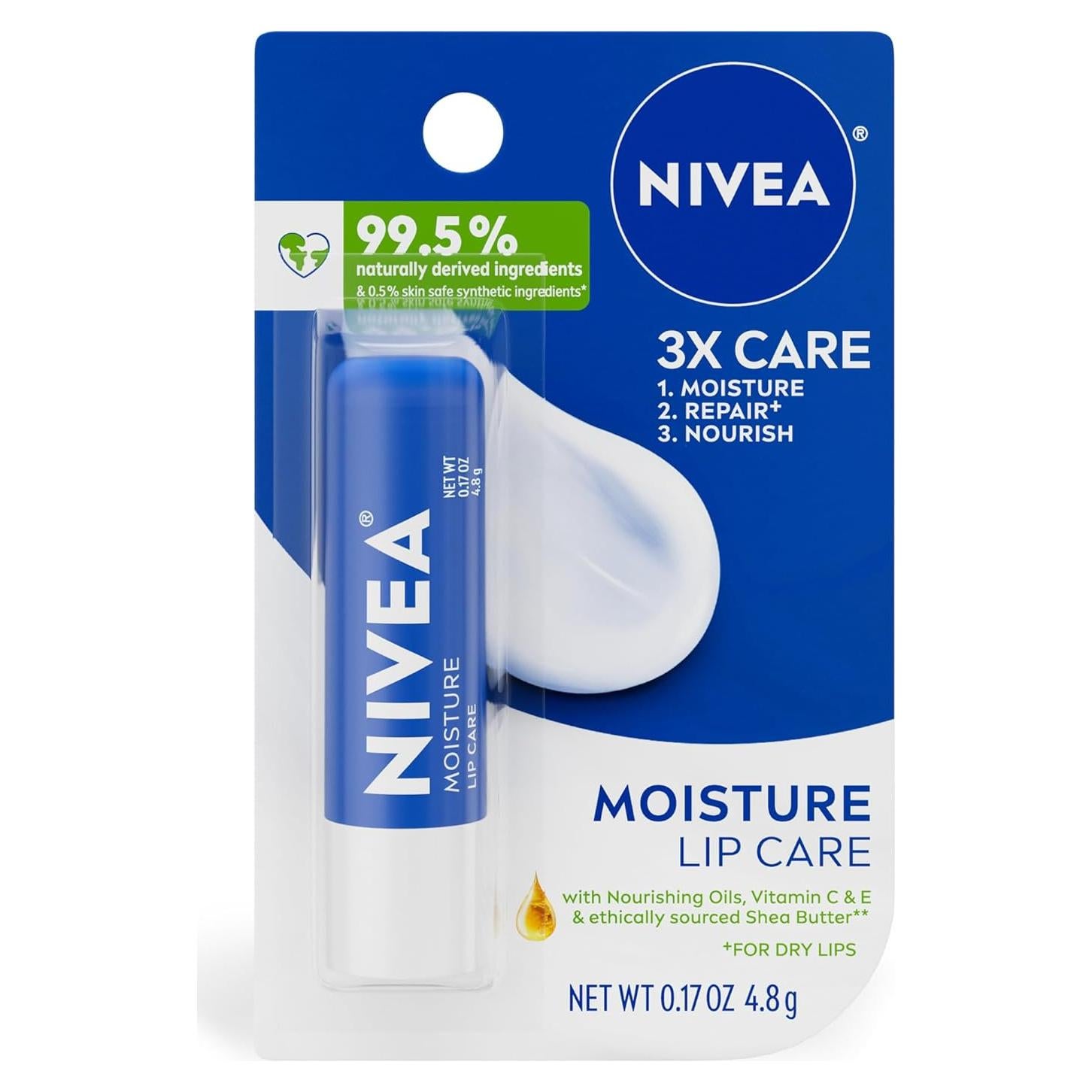 Bálsamo Labial Hidratante NIVEA con Manteca de Karité 4.8g