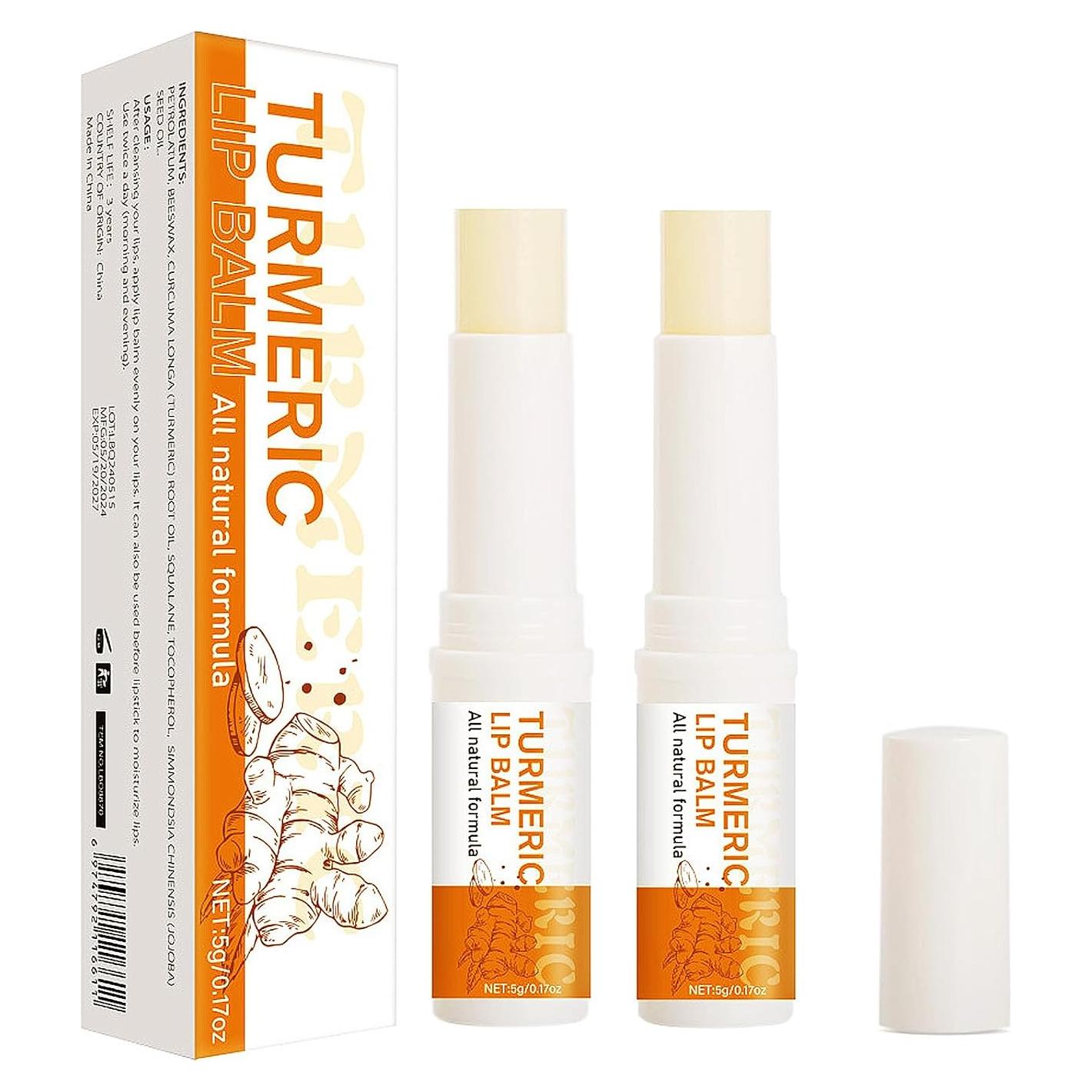 Bálsamo Labial de Cúrcuma HWM 5g x 2 - Hidratación y Exfoliación