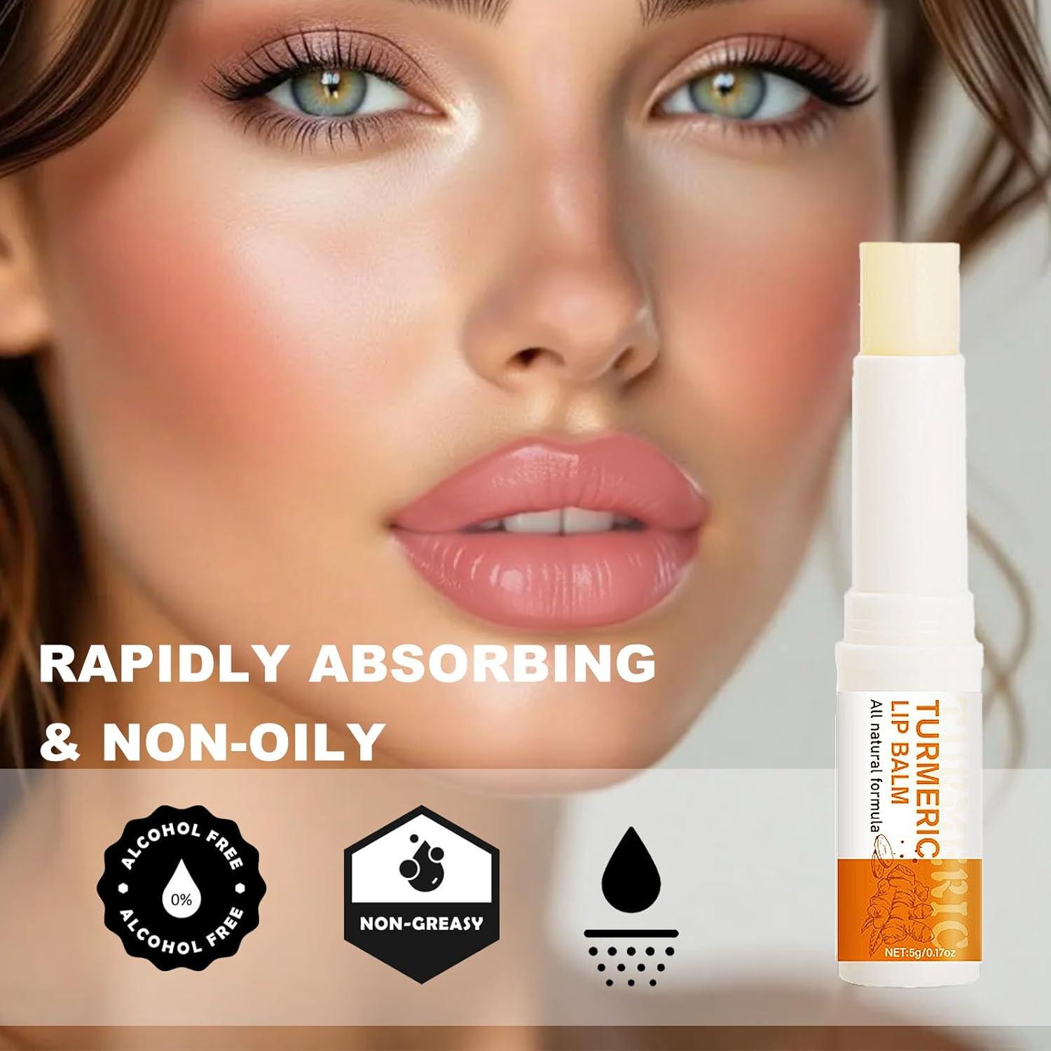 Bálsamo Labial de Cúrcuma HWM 5g x 2 - Hidratación y Exfoliación