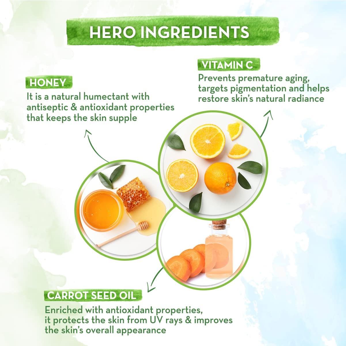 Loción Corporal Solar Mamaearth Vitamina C SPF 30 300ml