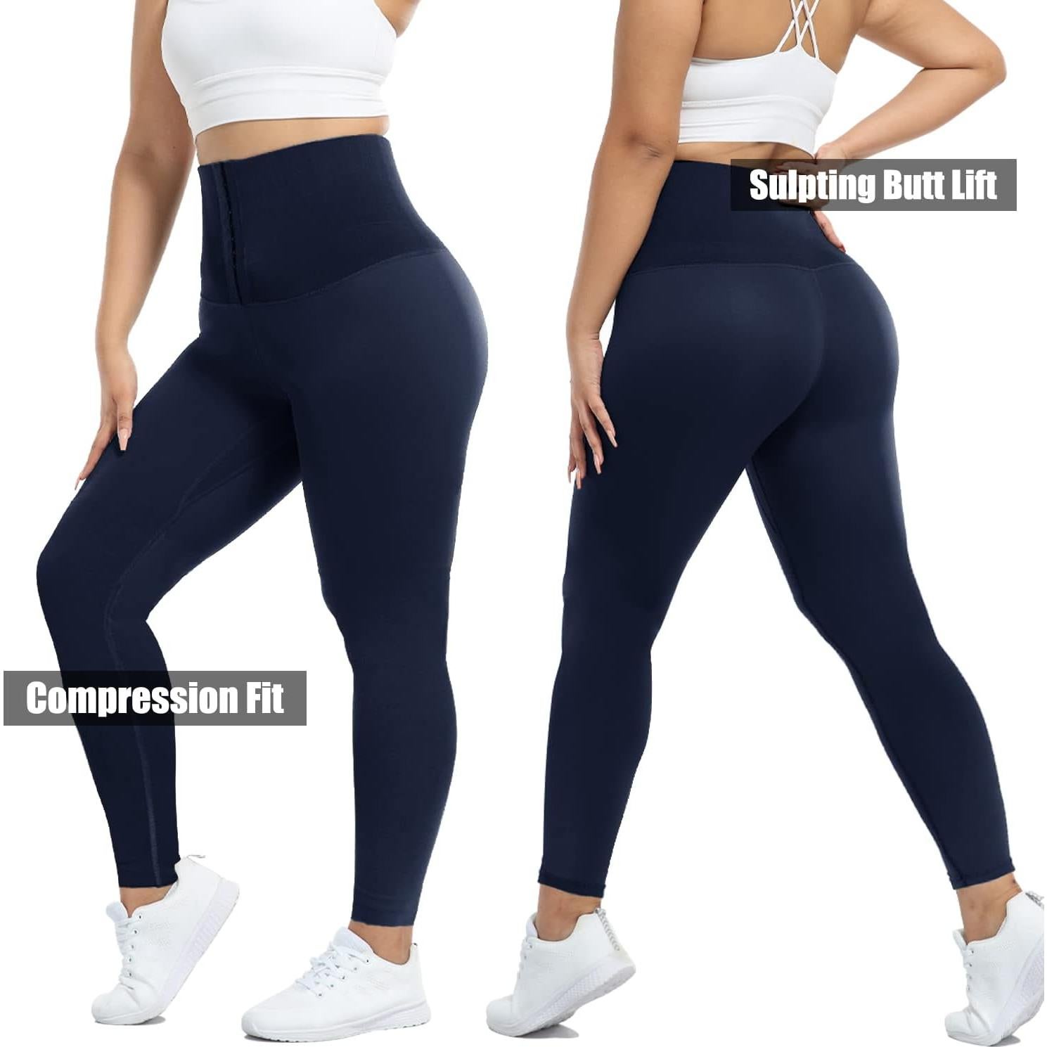 Leggings Corset YOFIT Cintura Alta Compresivos Marino
