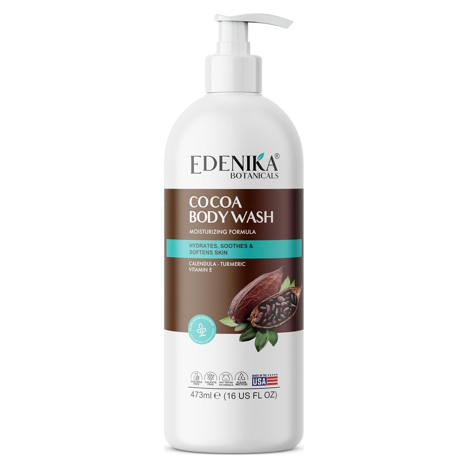 Gel de Ducha Hidratante Edenika Botanicals 473 ml Manteca de Cacao