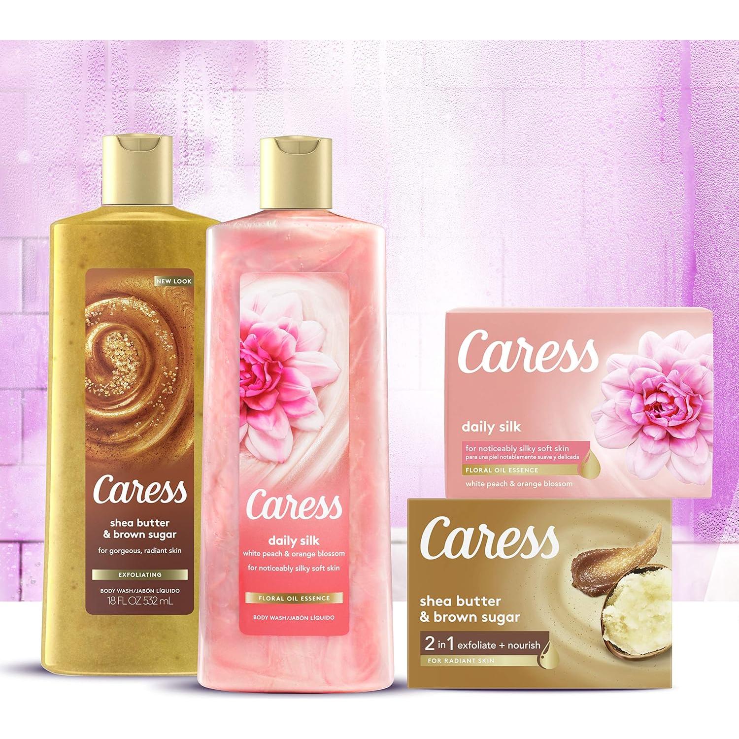 Jabón Corporal Hidratante Caress Daily Silk 532 ml - Paquete de 6