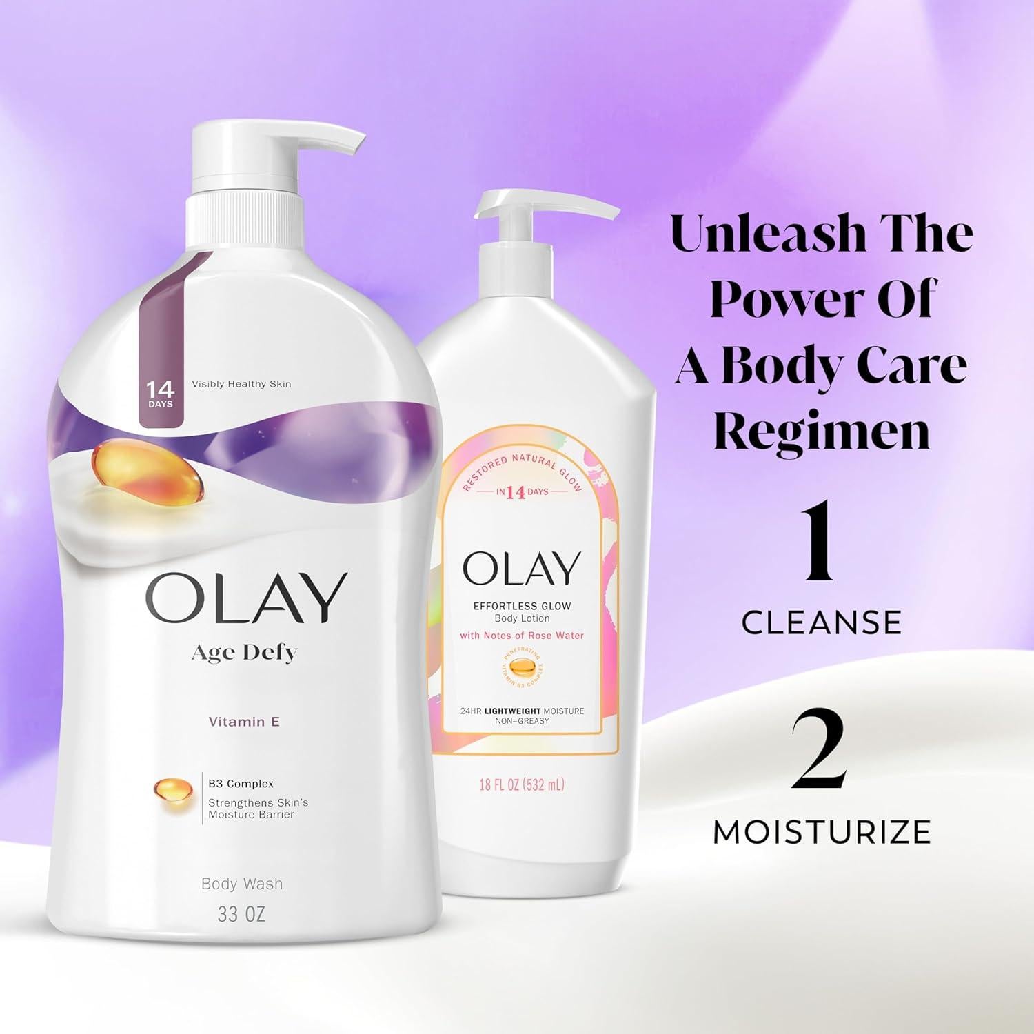 Gel de Ducha Antienvejecimiento Olay 975 ml x 4 con Vitamina E