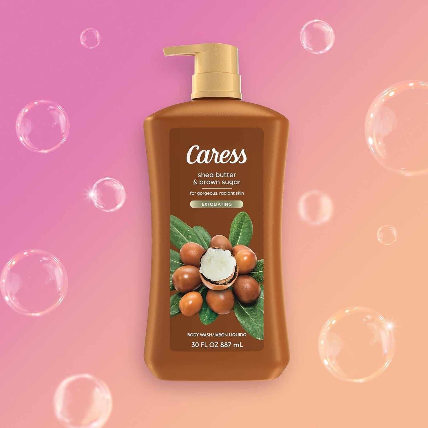 Jabón de Cuerpo Caress 887 ml Manteca de Karité y Azúcar Moreno