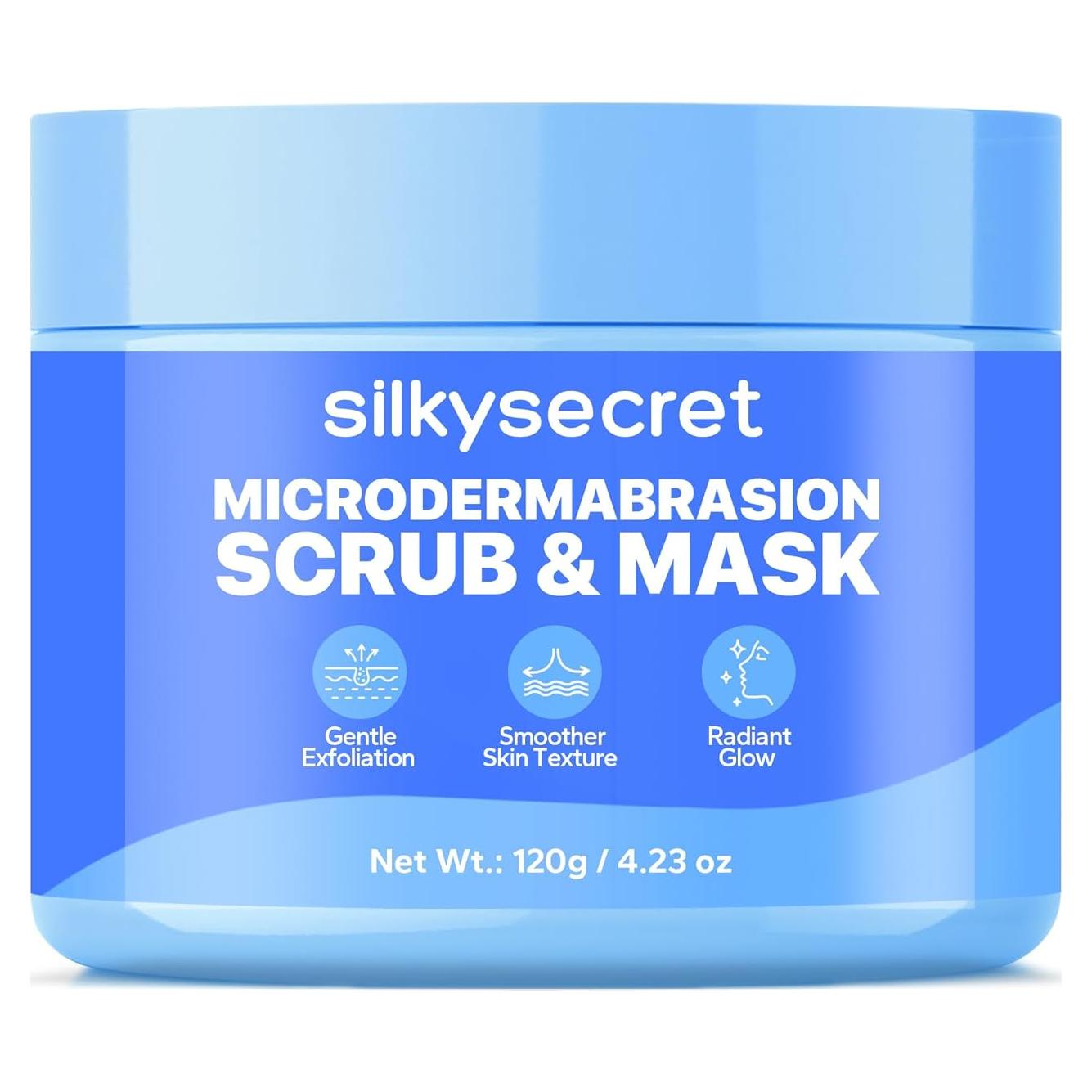 Exfoliante Facial SilkySecret 120g con Pómice Natural y Péptidos