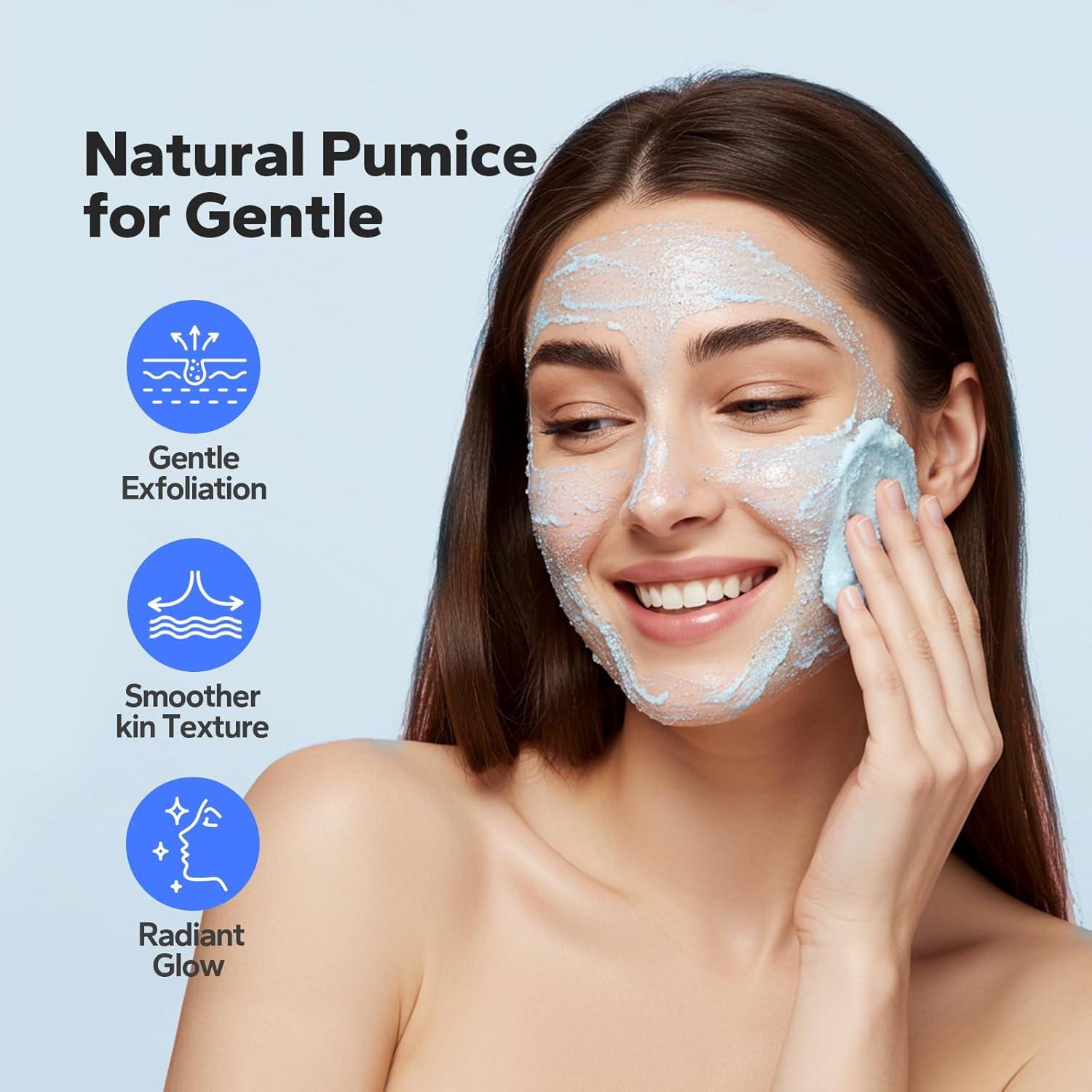 Exfoliante Facial SilkySecret 120g con Pómice Natural y Péptidos