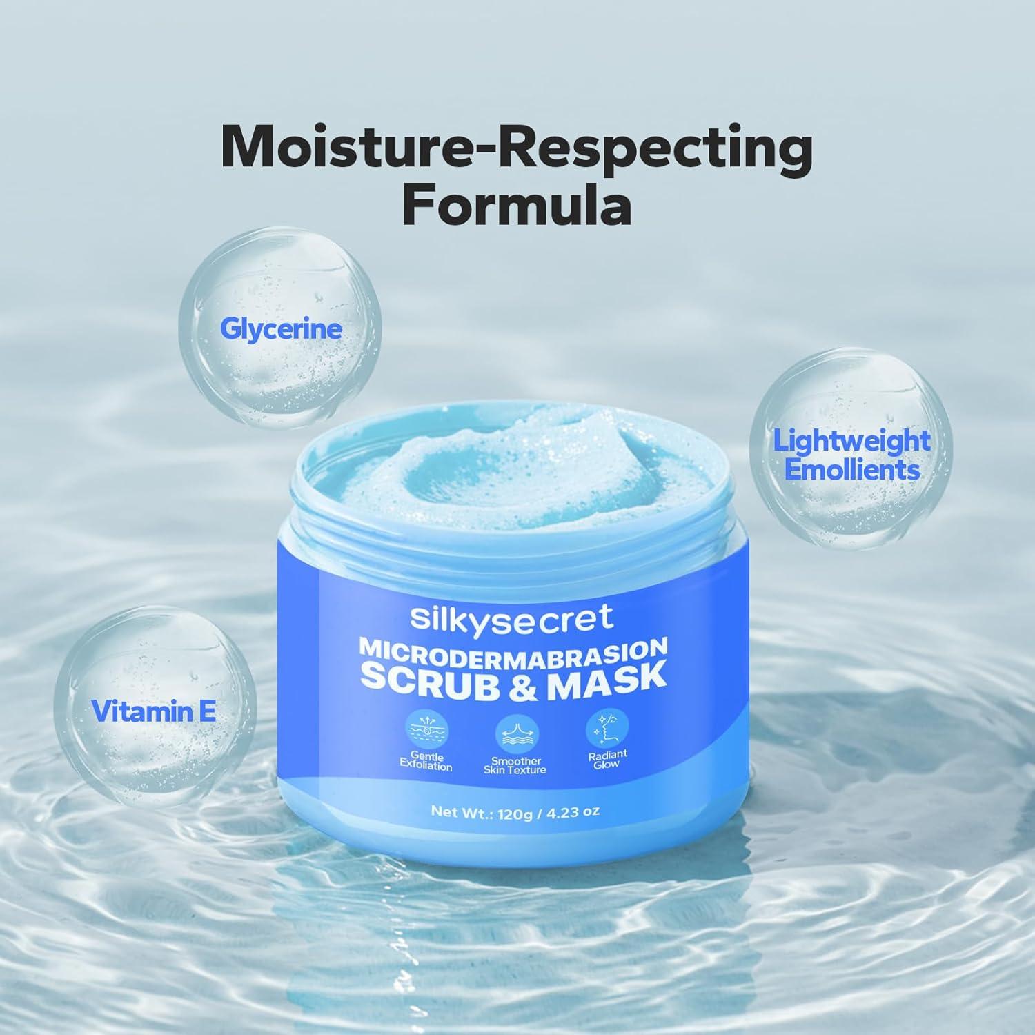 Exfoliante Facial SilkySecret 120g con Pómice Natural y Péptidos