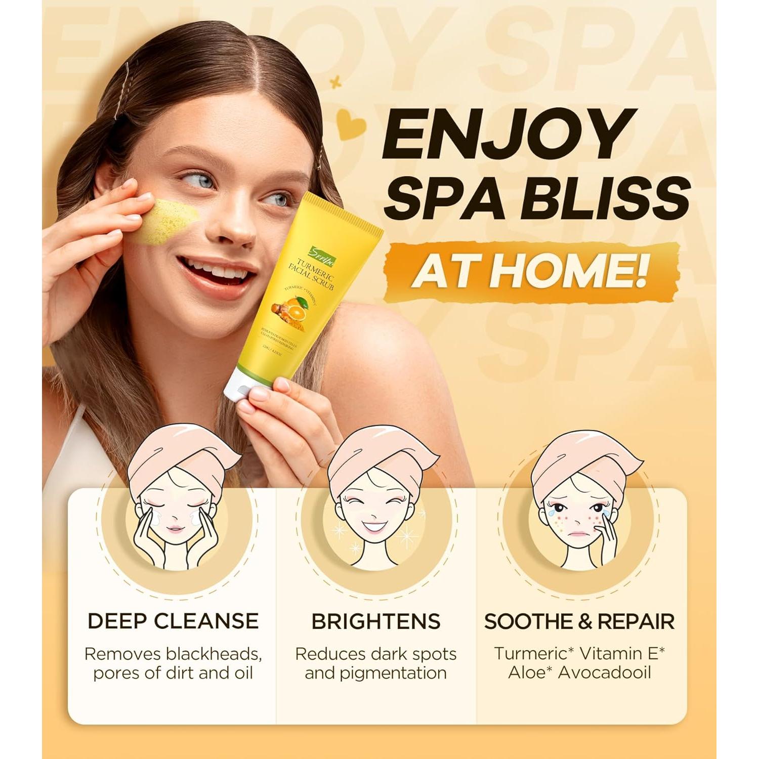 Exfoliante Facial Srripo con Cúrcuma y Vitamina C - 120g