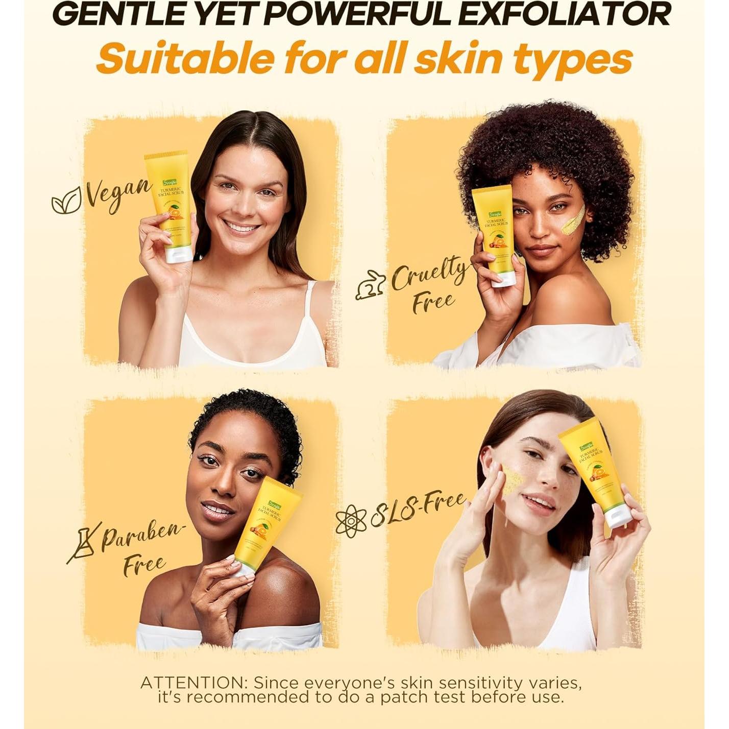 Exfoliante Facial Srripo con Cúrcuma y Vitamina C - 120g