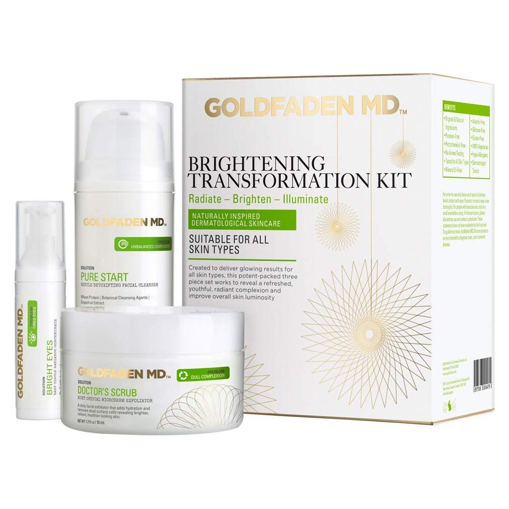 Kit de Cuidado de Piel Goldfaden MD | 3 Piezas Iluminadoras