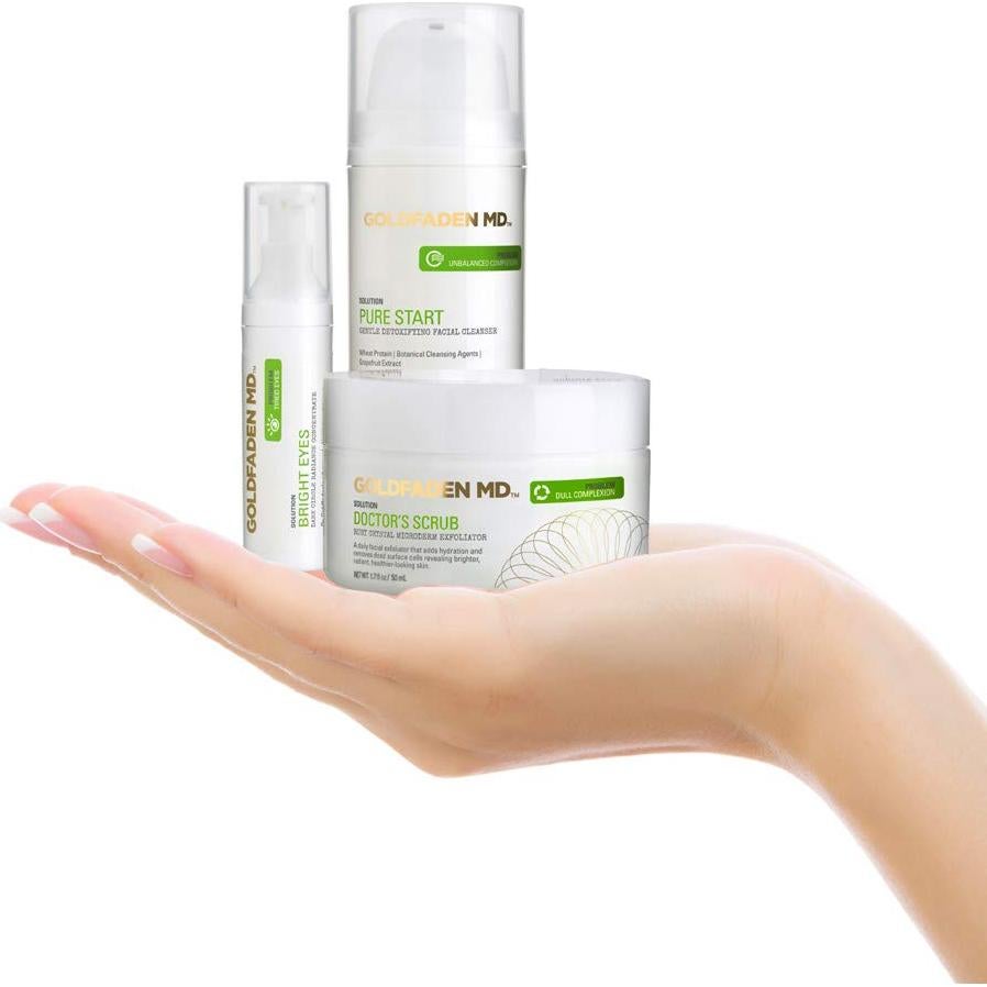 Kit de Cuidado de Piel Goldfaden MD | 3 Piezas Iluminadoras