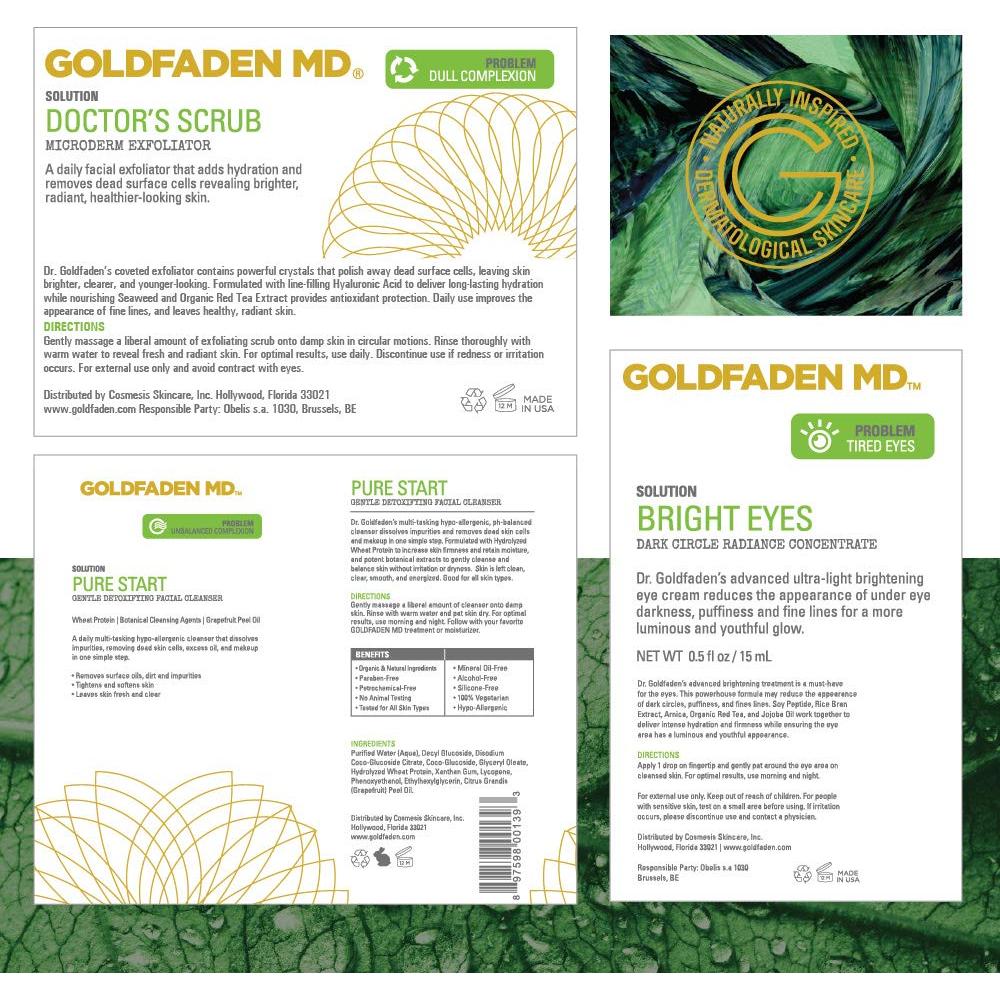 Kit de Cuidado de Piel Goldfaden MD | 3 Piezas Iluminadoras