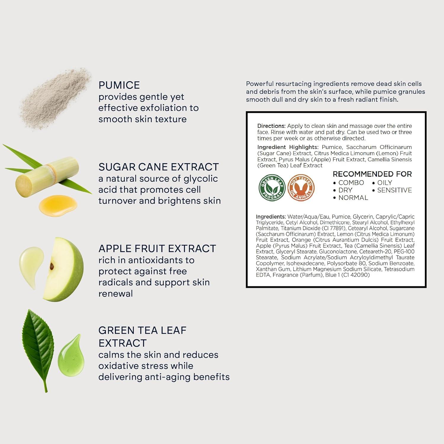 Limpiador Facial Exfoliante Form RX 56.7 g - Suave para Piel Sensible