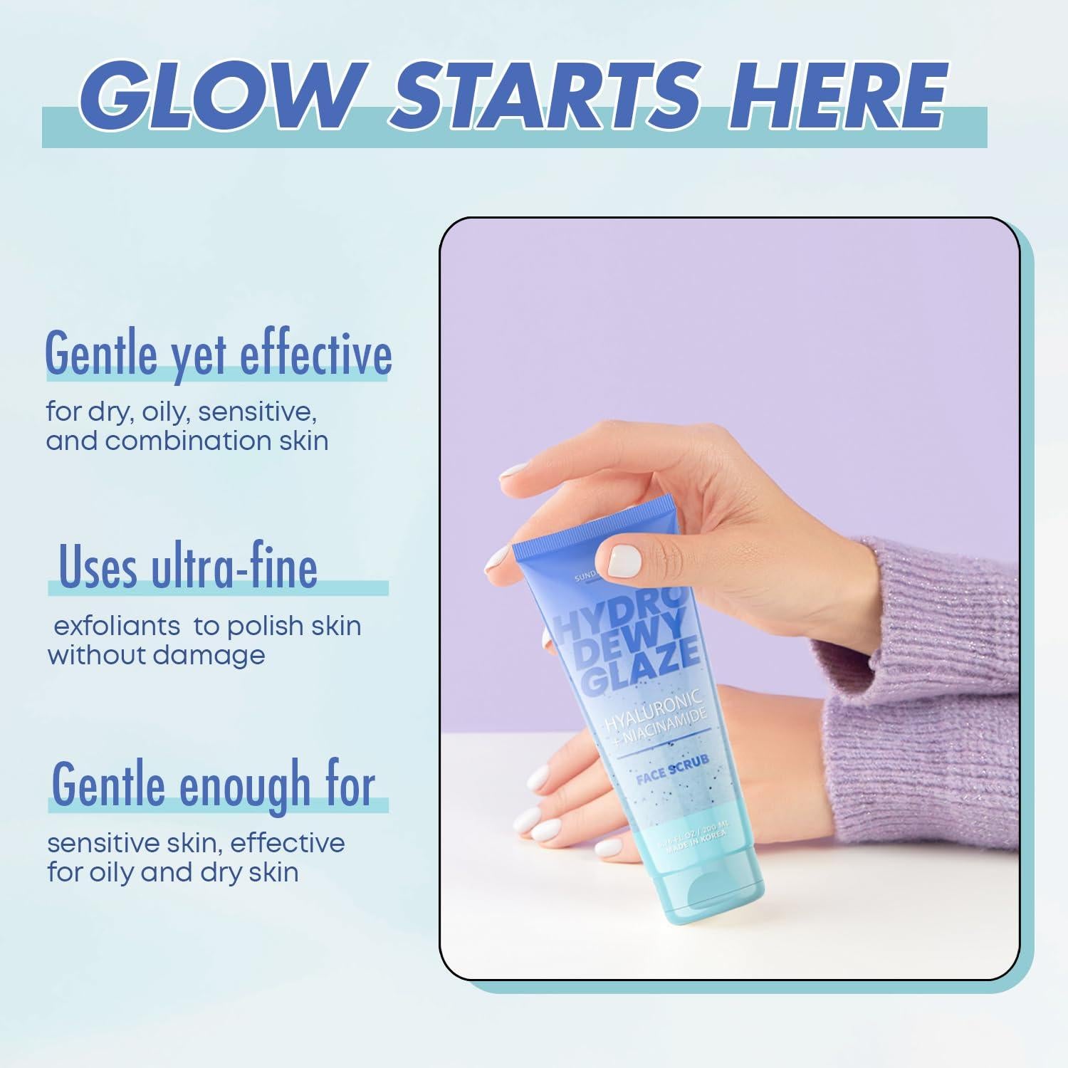 Exfoliante Facial Sunday Essence Ácido Hialurónico 221g