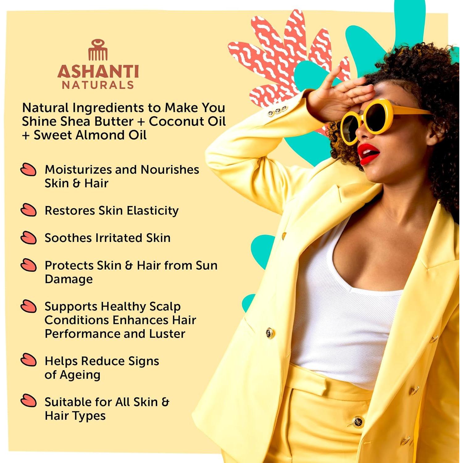 Manteca de Karité Batida Ashanti Naturals 226g - Ámbar de Medianoche