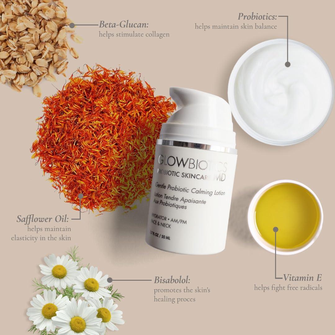 Loción Calmante Probiotica Glowbiotics 108g - Hidratante Ligero