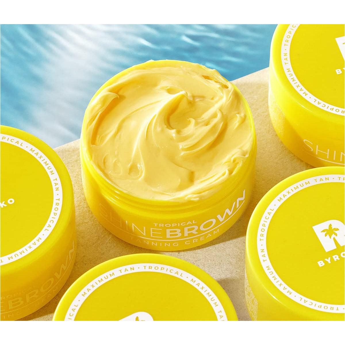 Crema Bronceadora Tropical BYROKKO Shine Brown 150 ml