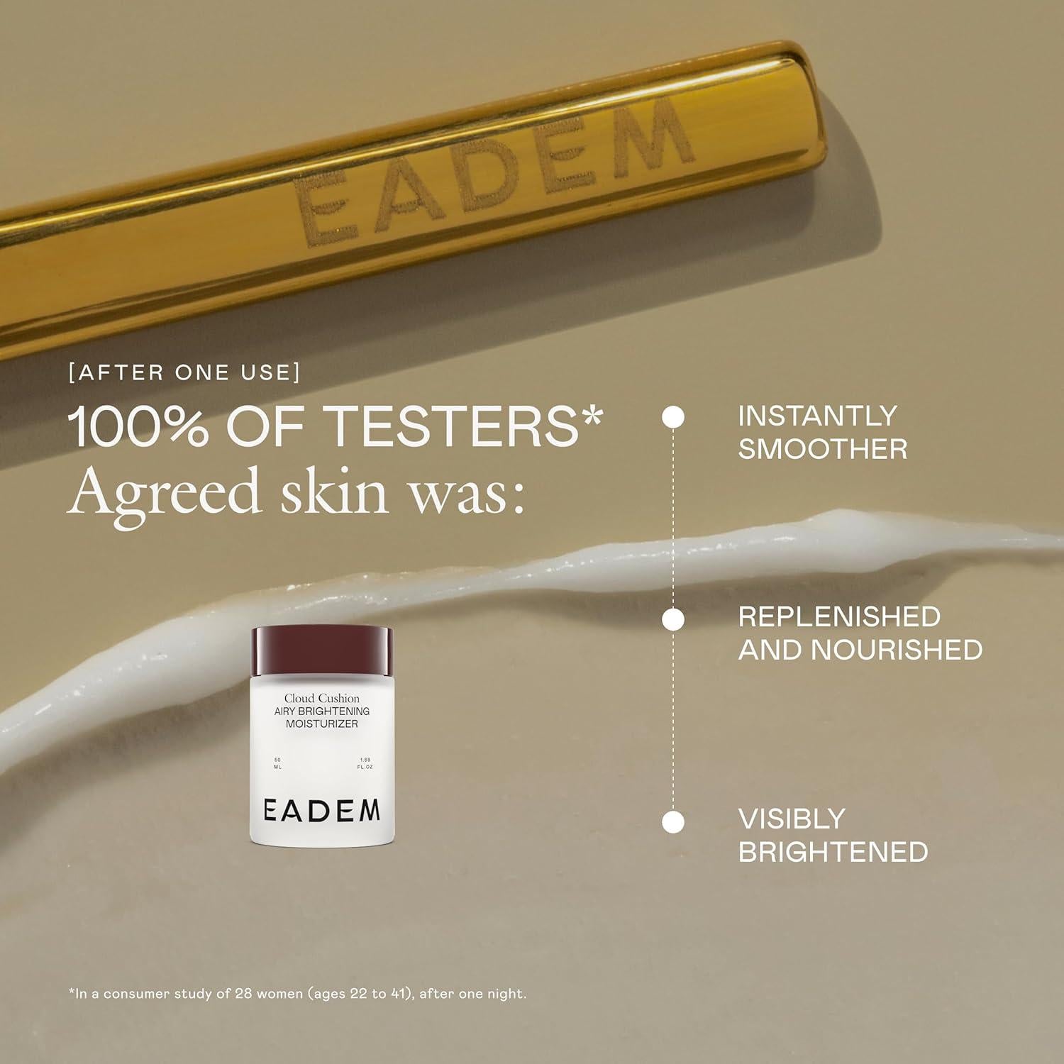 Crema Hidratante Facial Nube 47.6g con Péptidos y Ceramidas