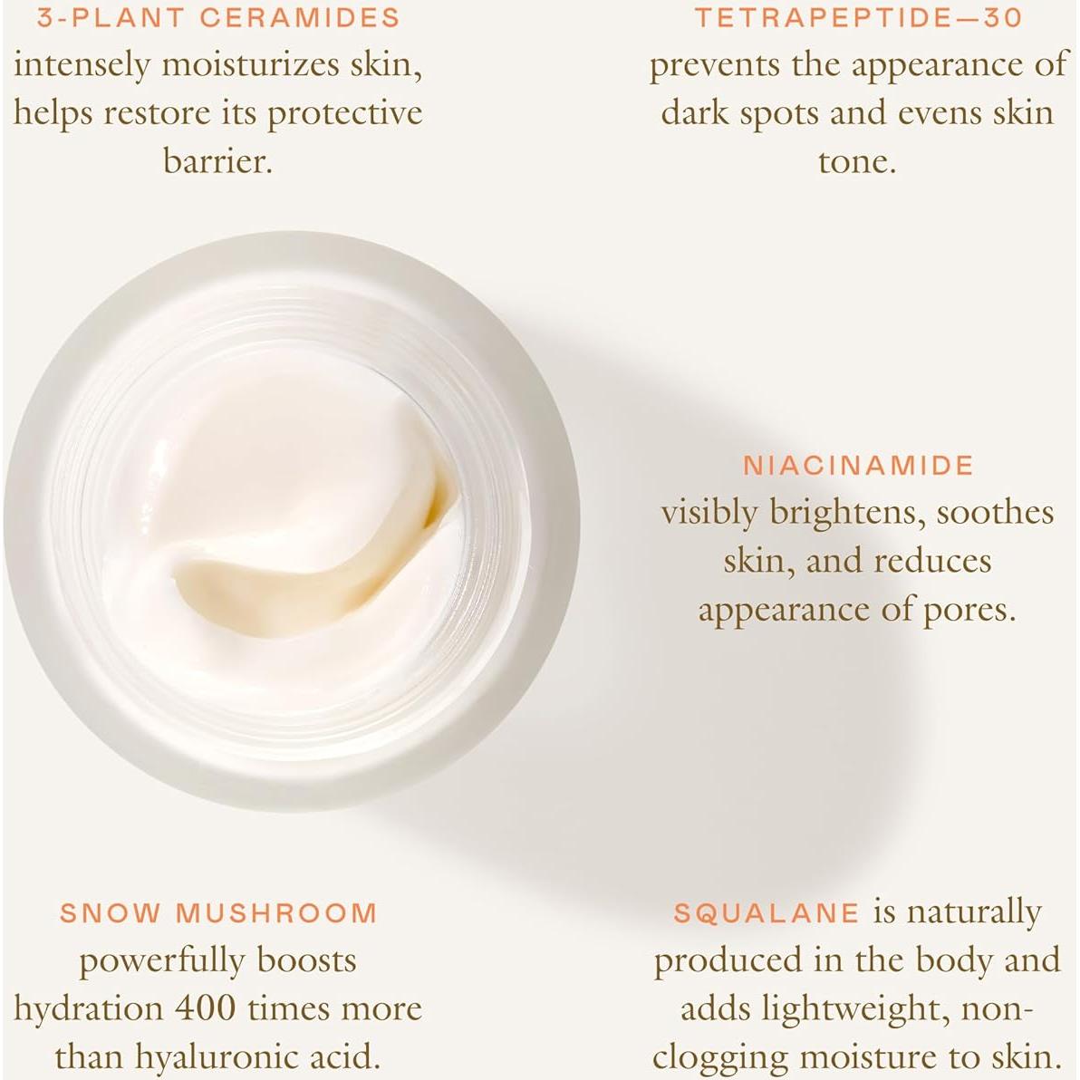 Crema Hidratante Facial Nube 47.6g con Péptidos y Ceramidas