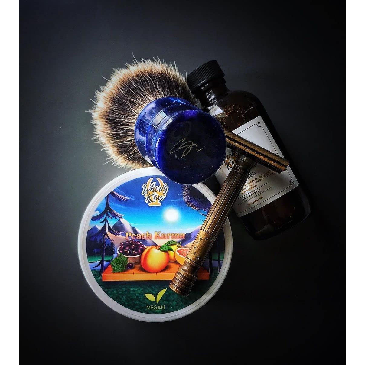 Crema de Afeitar Vegana Wholly Kaw Durazno 181g - Piel Sensible