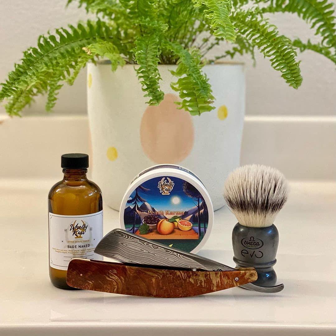 Crema de Afeitar Vegana Wholly Kaw Durazno 181g - Piel Sensible